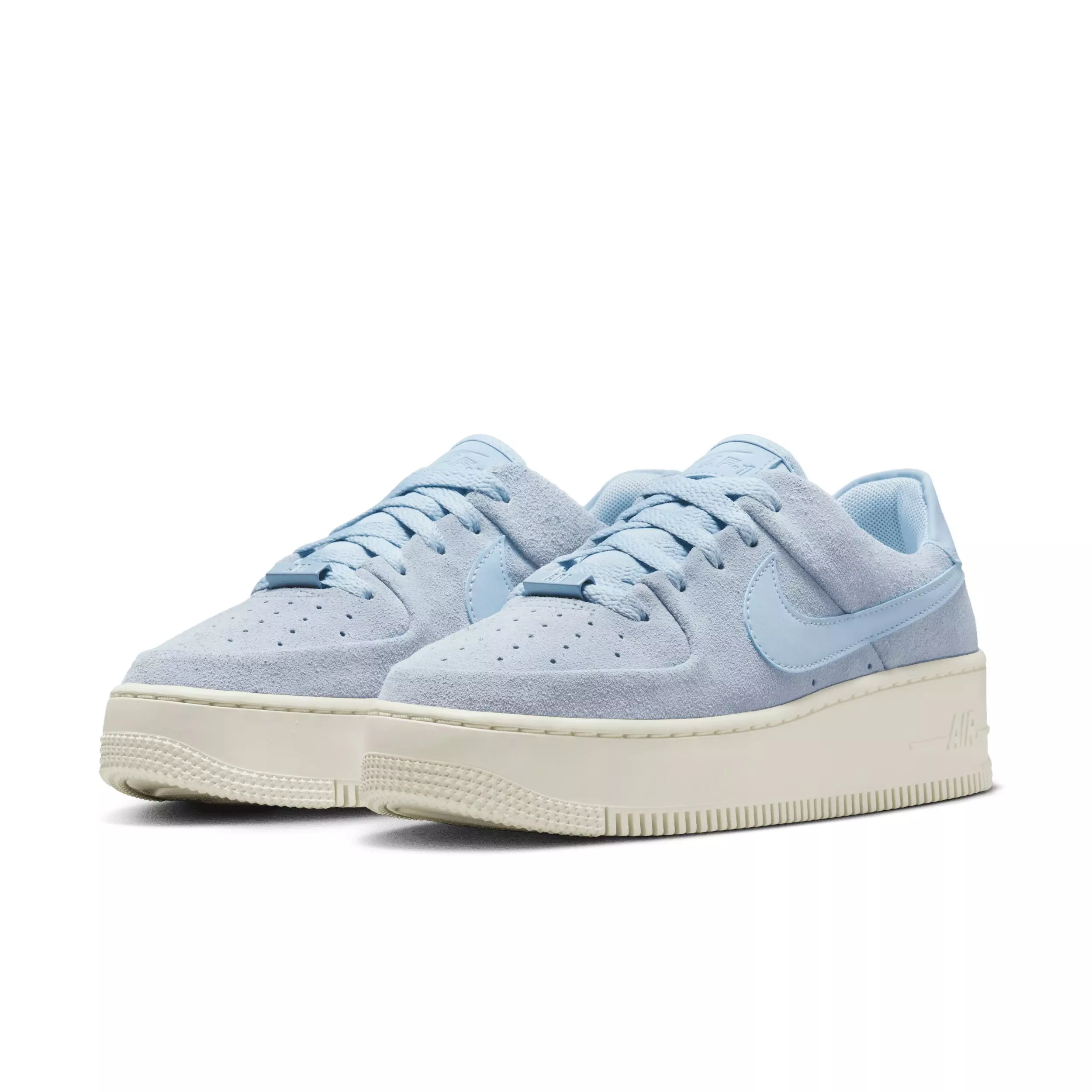 Nike Air Force 1 Sage Low "Light Armory Blue/Sail/Light Armory Blue" Women's Shoe - LT BLUE/SAIL/LT BLUE