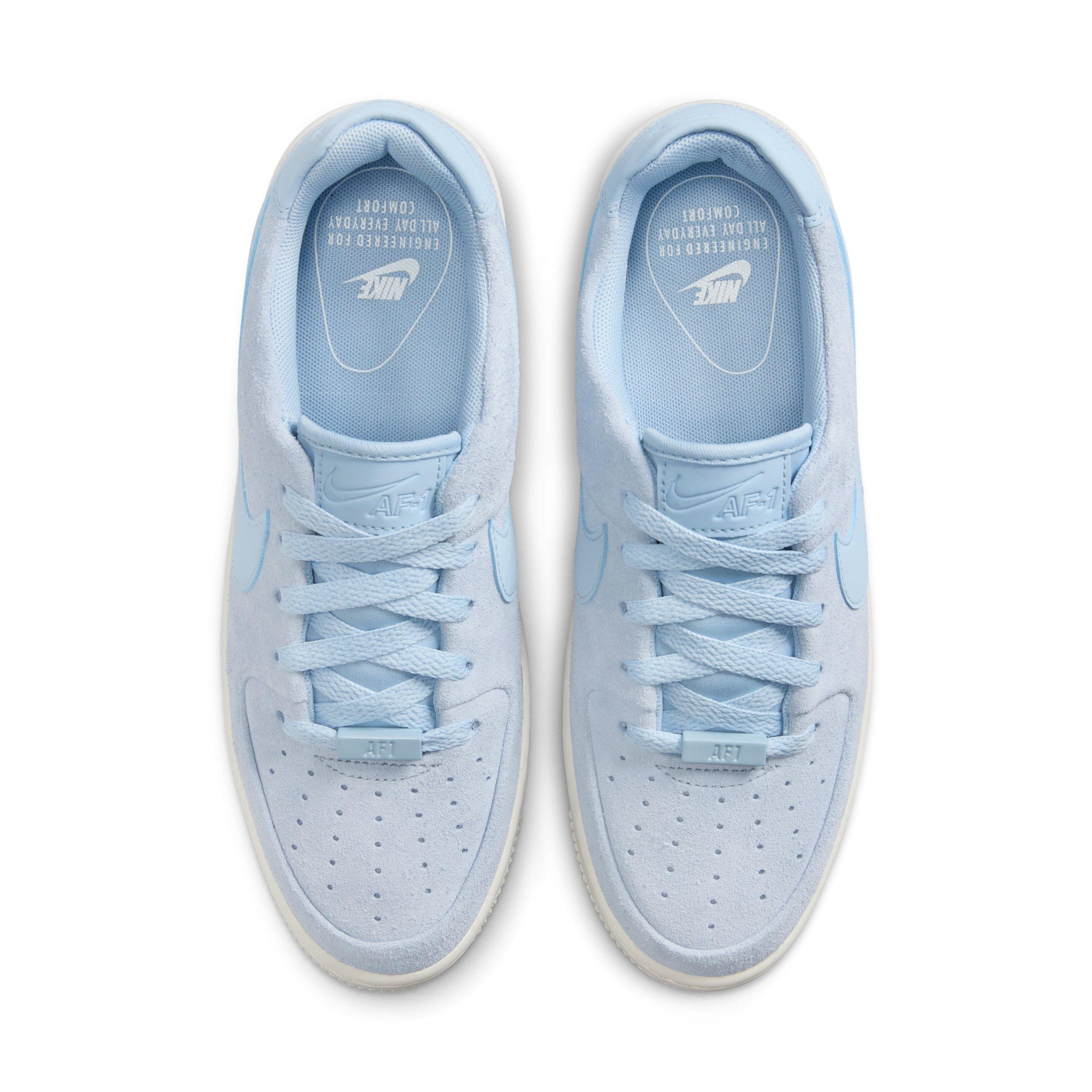 Nike Air Force 1 Sage Low "Light Armory Blue/Sail/Light Armory Blue" Women's Shoe - LT BLUE/SAIL/LT BLUE Thumbnail View 4