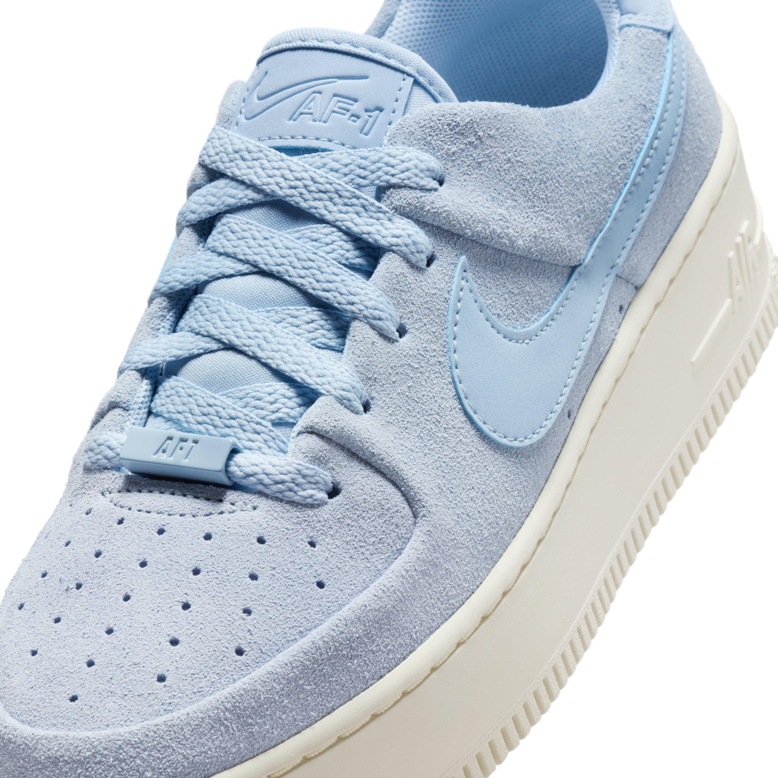 Nike Air Force 1 Sage Low "Light Armory Blue/Sail/Light Armory Blue" Women's Shoe - LT BLUE/SAIL/LT BLUE Thumbnail View 7
