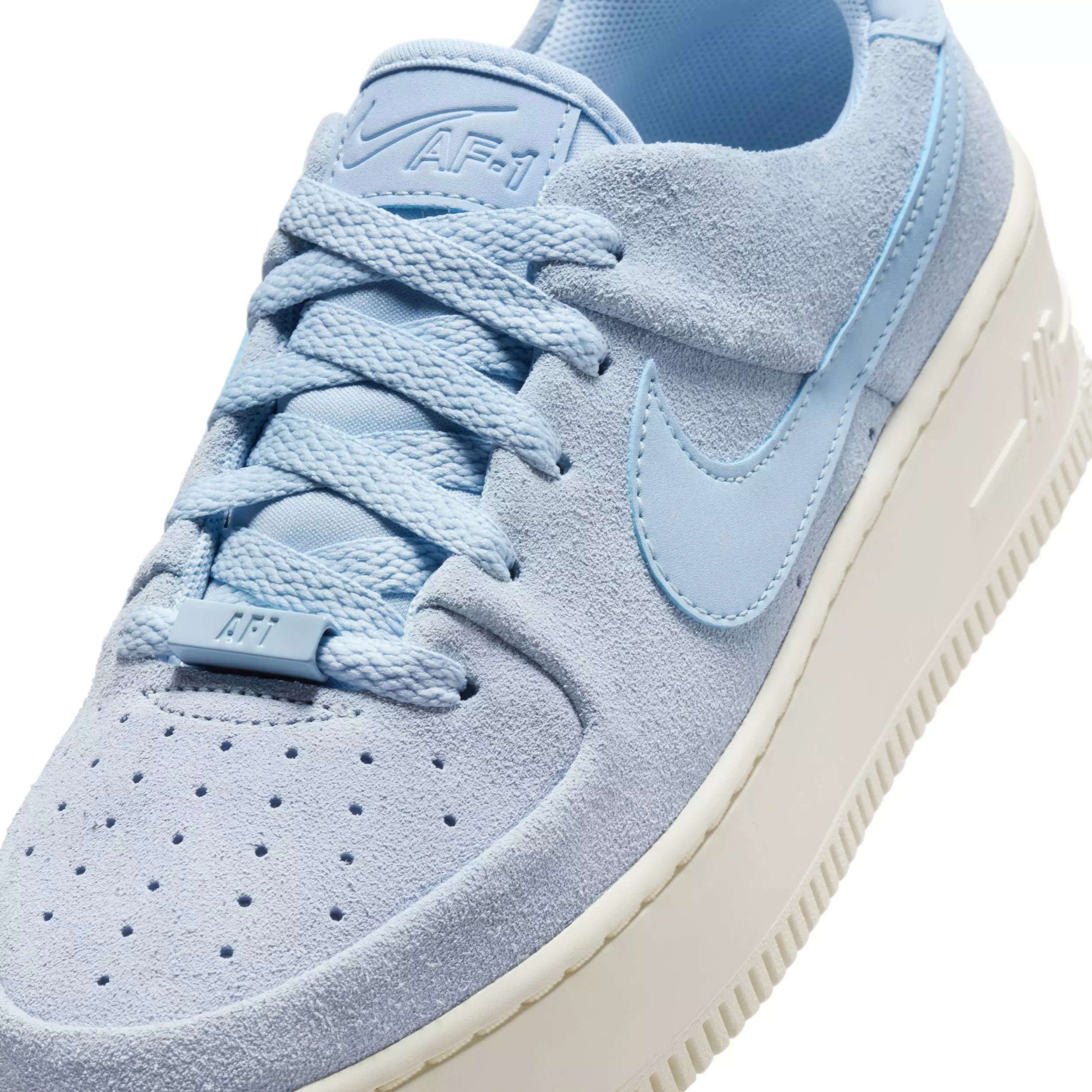 Nike Air Force 1 Sage Low "Light Armory Blue/Sail/Light Armory Blue" Women's Shoe - LT BLUE/SAIL/LT BLUE