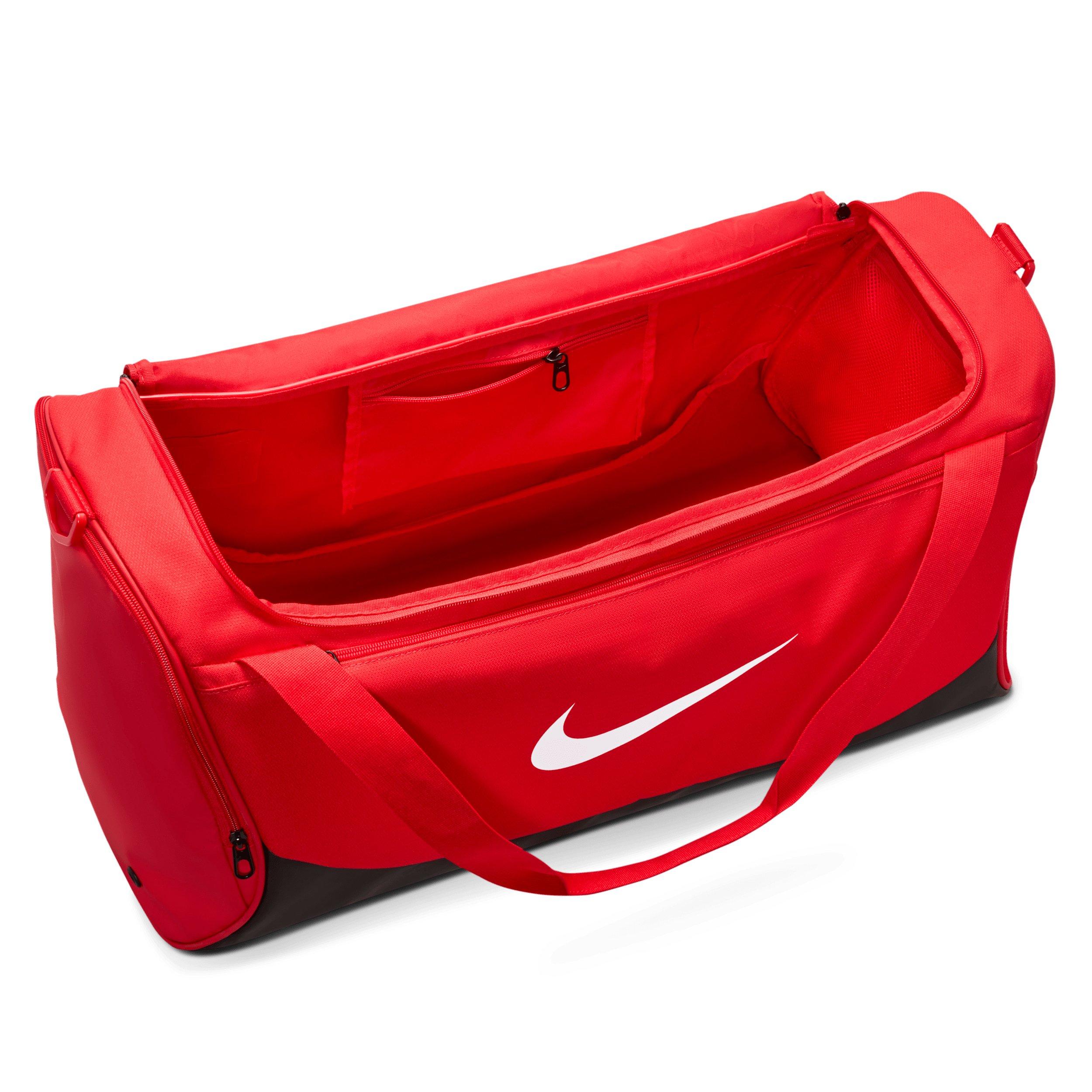 Nike Brasilia Medium Training Duffel Bag - University Red/Black/White - RED/BLACK/WHITE Thumbnail View 4