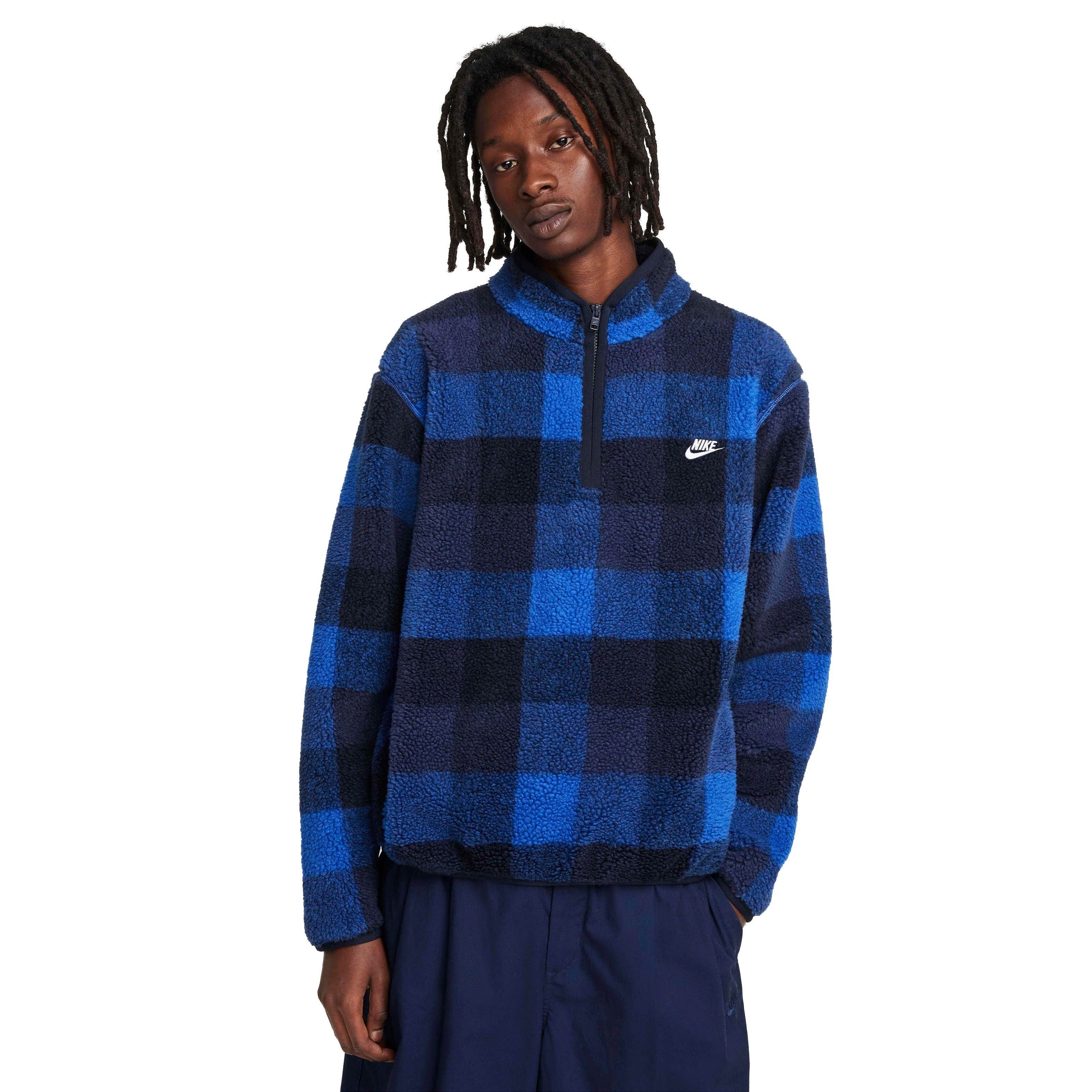 Nike Men's Club Winterized Half-Zip Pullover - DK BLUE Thumbnail View 1