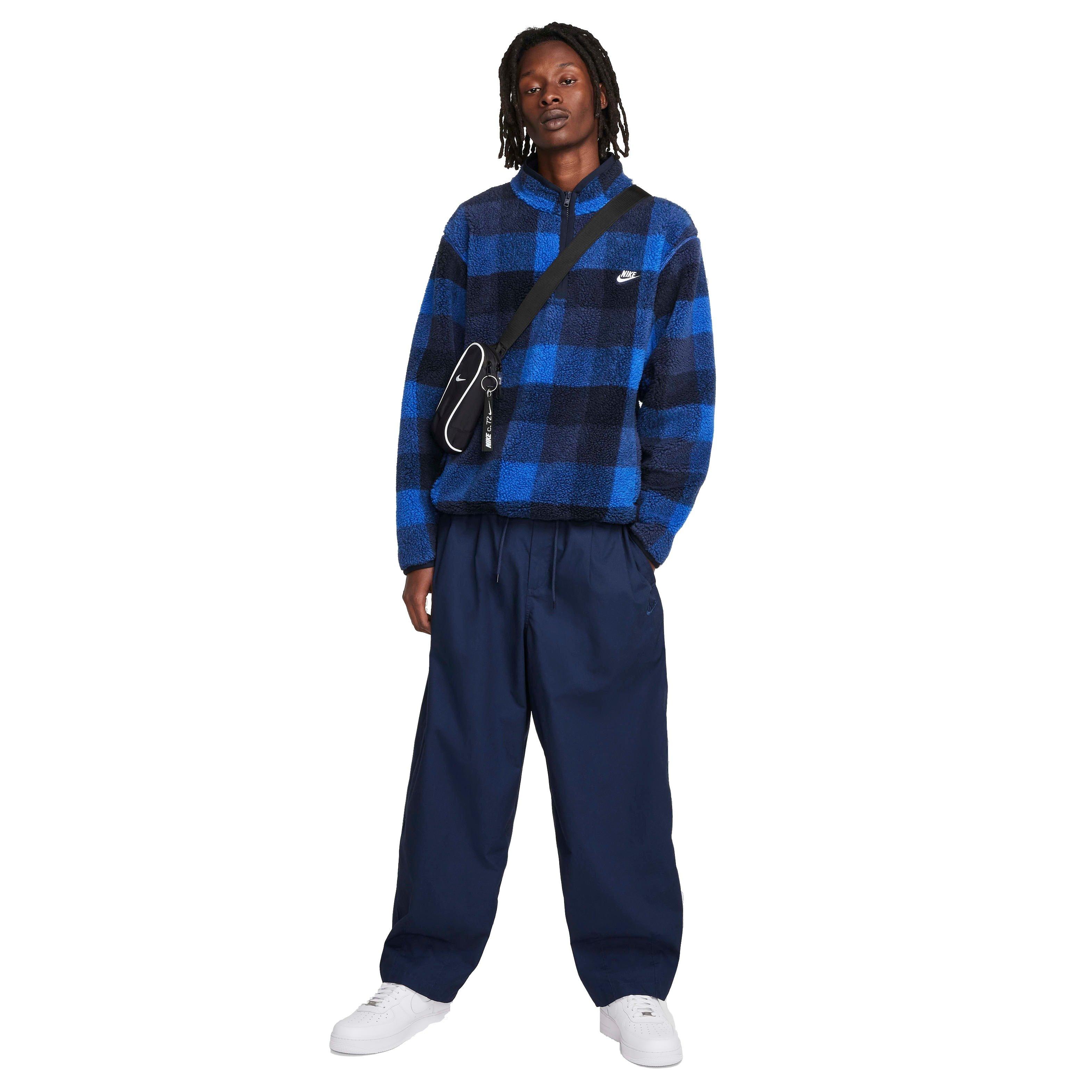 Nike Men's Club Winterized Half-Zip Pullover - DK BLUE Thumbnail View 6