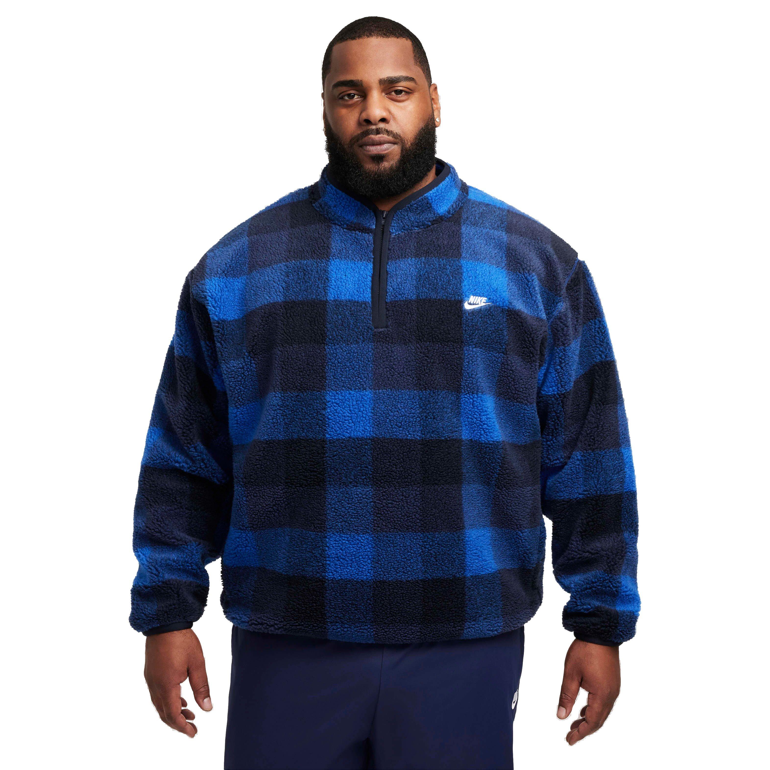 Nike Men's Club Winterized Half-Zip Pullover - DK BLUE Thumbnail View 7