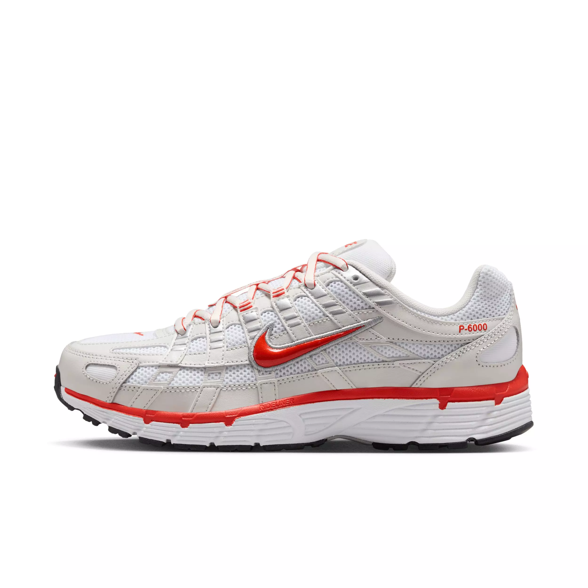 Nike P-6000 "White/Platinum Tint/Black/Picante Red" Women's Shoe - WHITE/PLATINUM/BLACK/RED