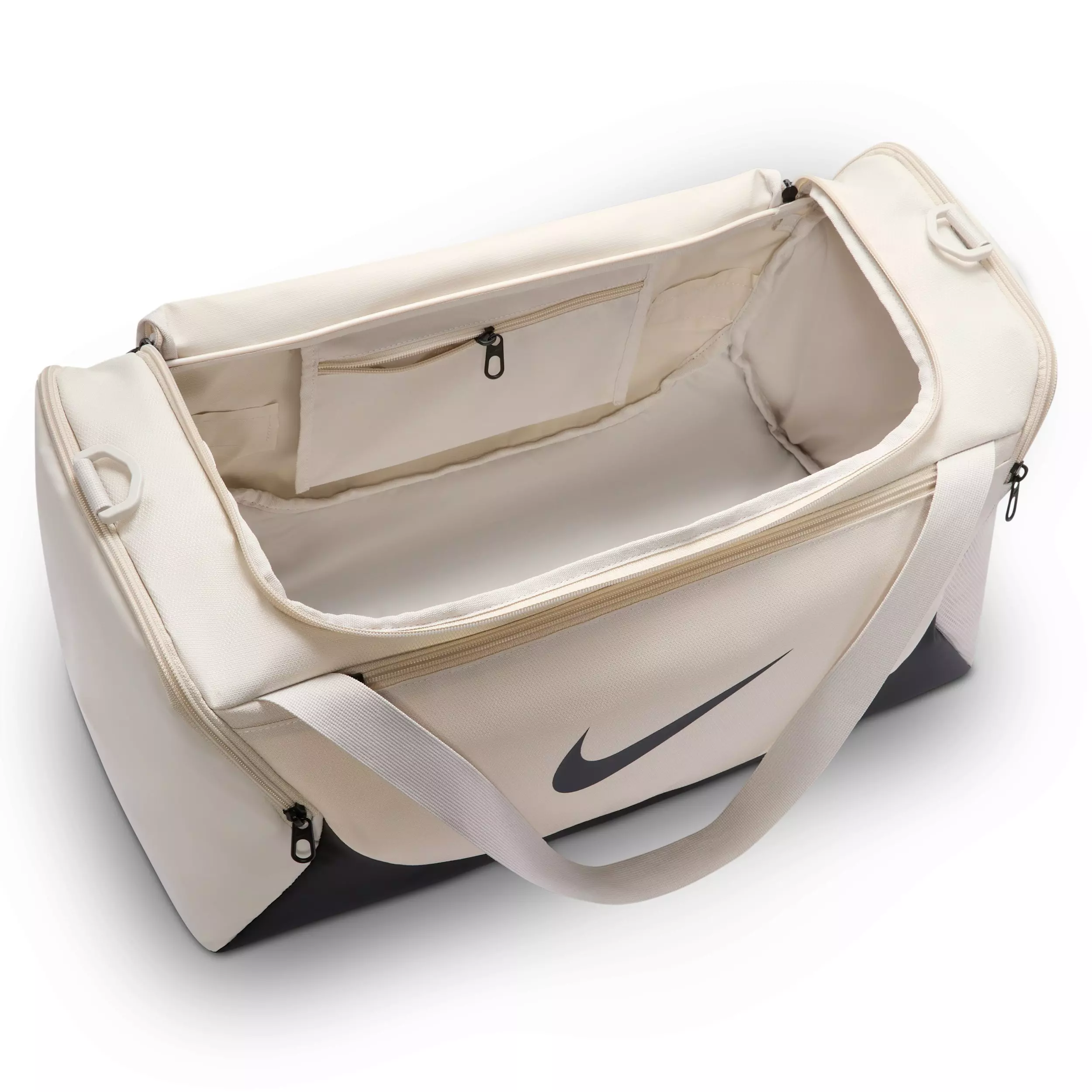 Nike Brasilia Small Training Duffel Bag - Light Bone/Black/Black - LT BONE/BLACK/BLACK