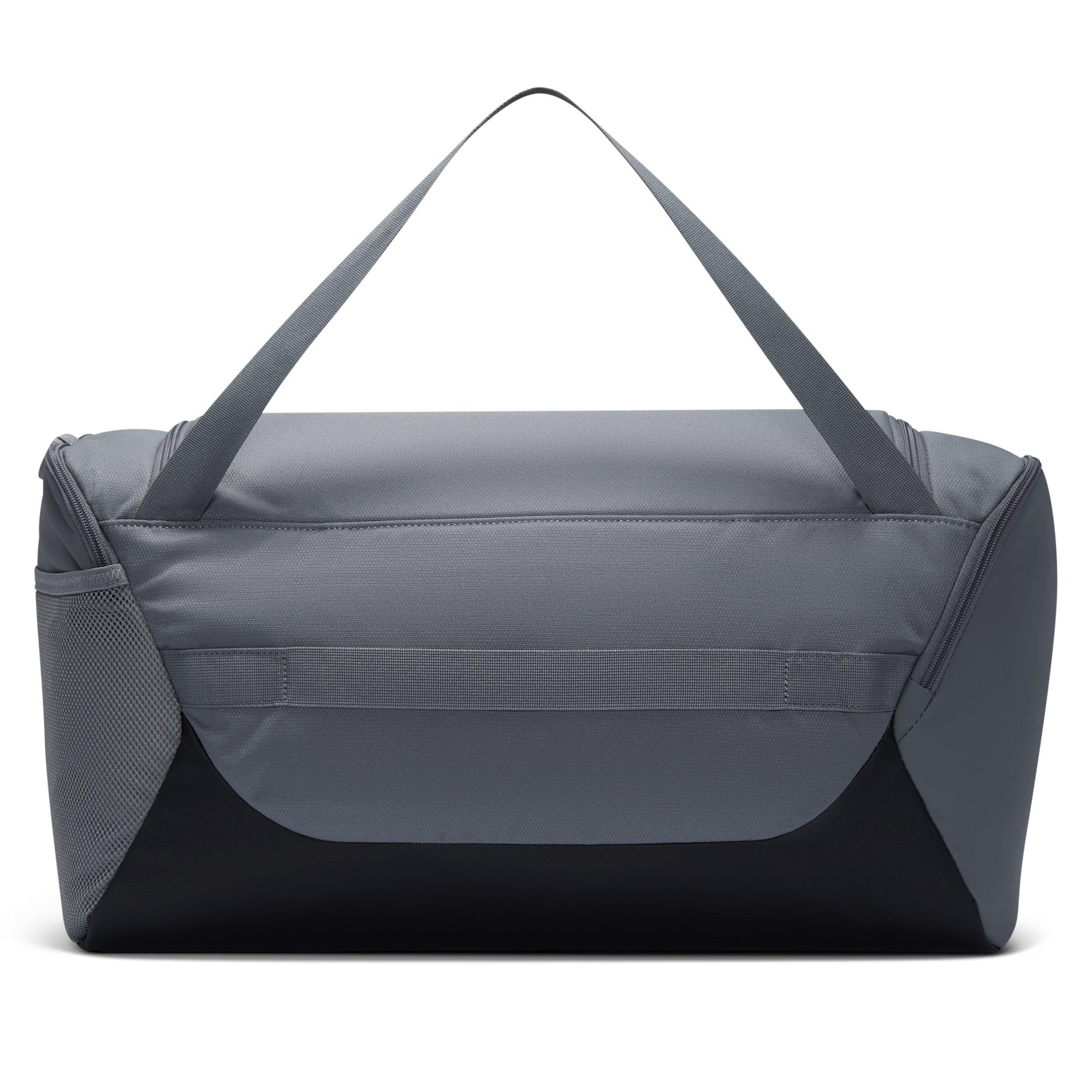 Nike Brasilia Small Training Duffel Bag - Smoke Grey/Black/White - GREY/BLACK/WHITE Thumbnail View 3