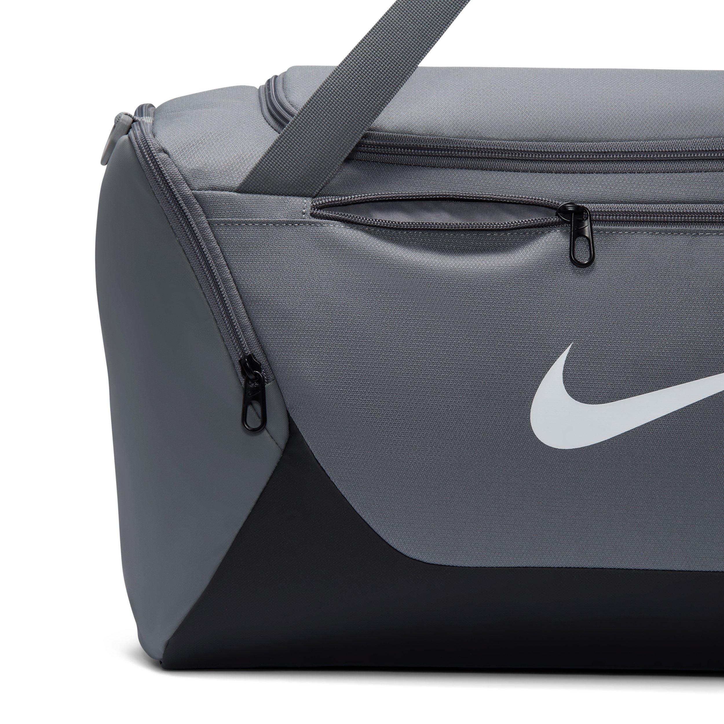 Nike Brasilia Small Training Duffel Bag - Smoke Grey/Black/White - GREY/BLACK/WHITE Thumbnail View 6