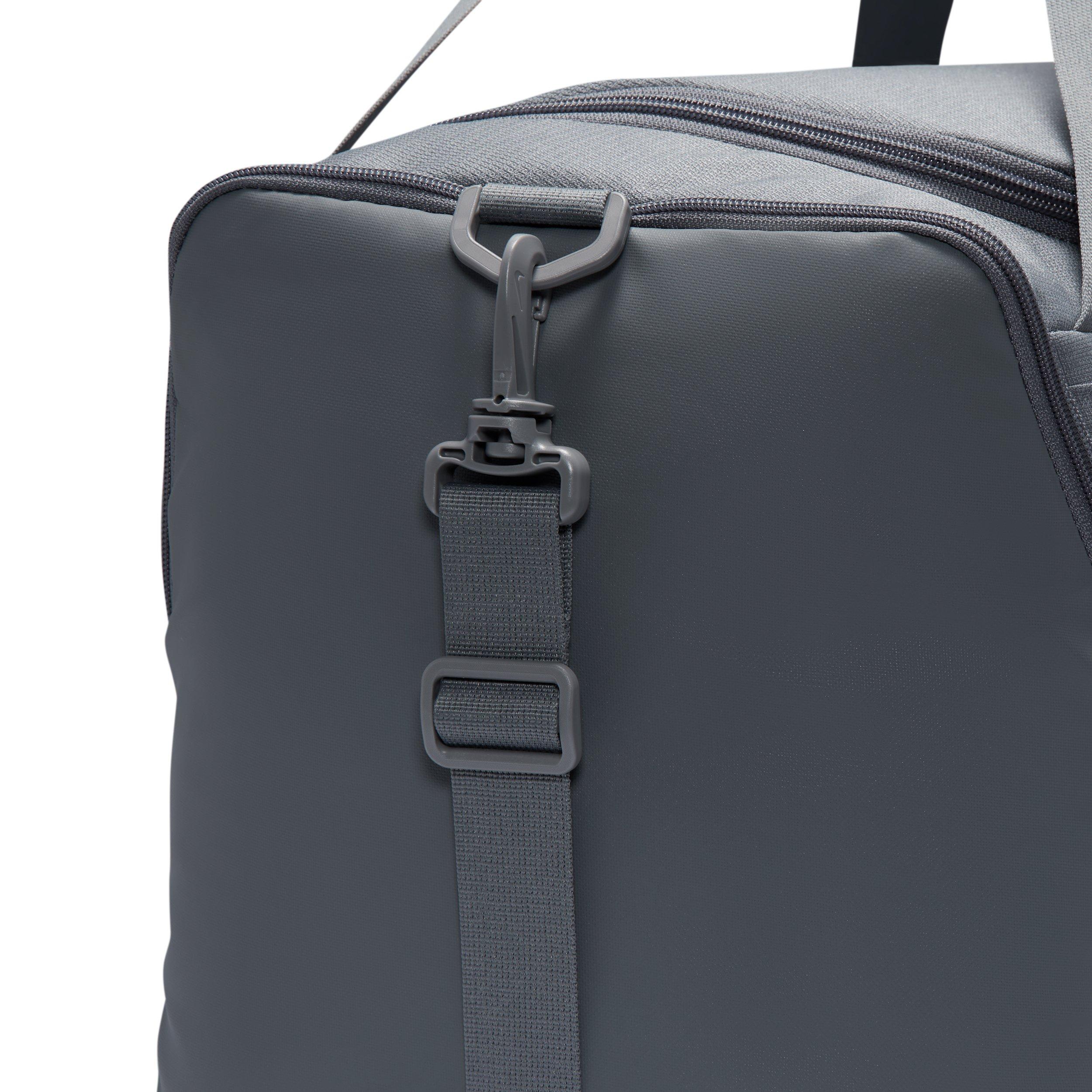 Nike Brasilia Small Training Duffel Bag - Smoke Grey/Black/White - GREY/BLACK/WHITE Thumbnail View 7