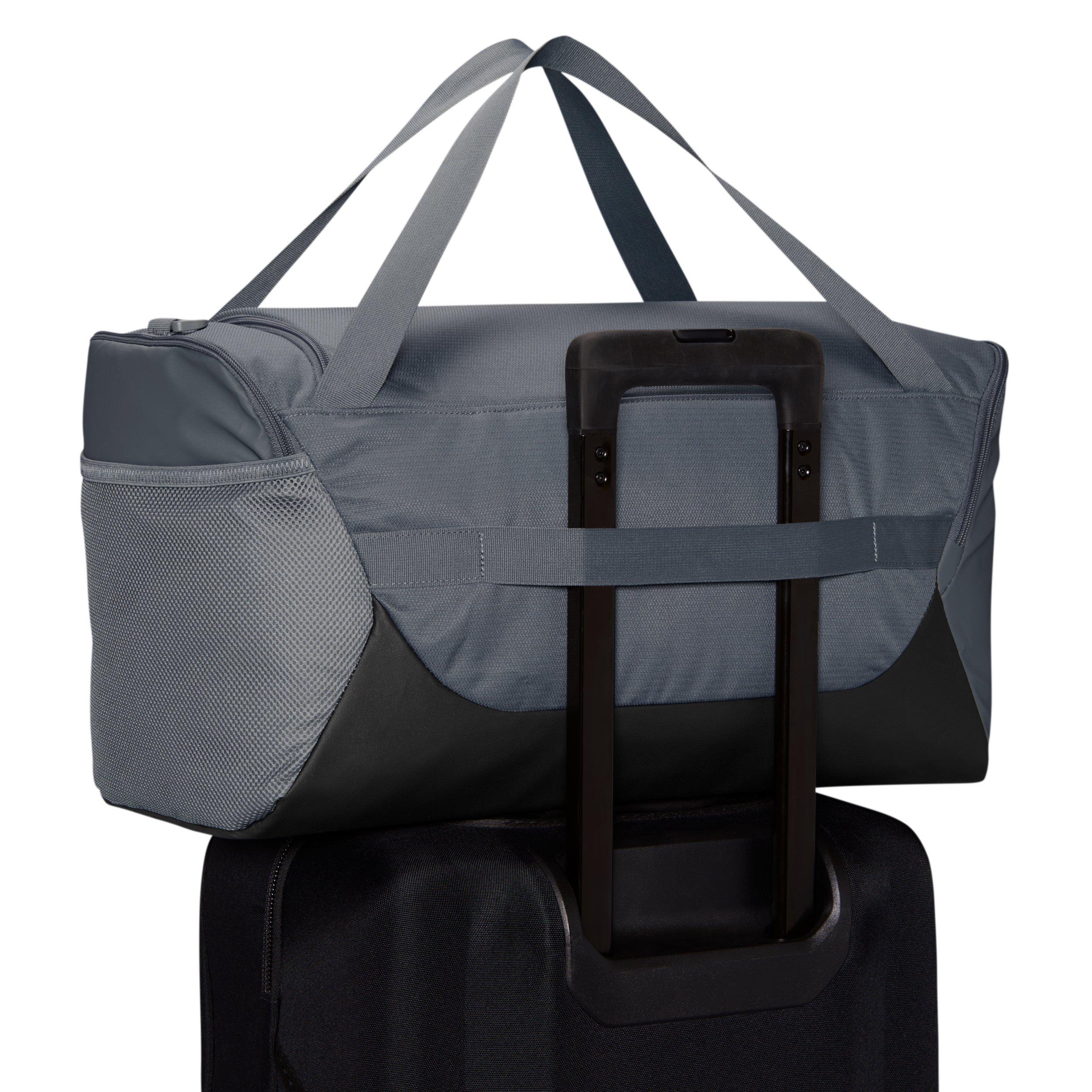 Nike Brasilia Small Training Duffel Bag - Smoke Grey/Black/White - GREY/BLACK/WHITE Thumbnail View 8