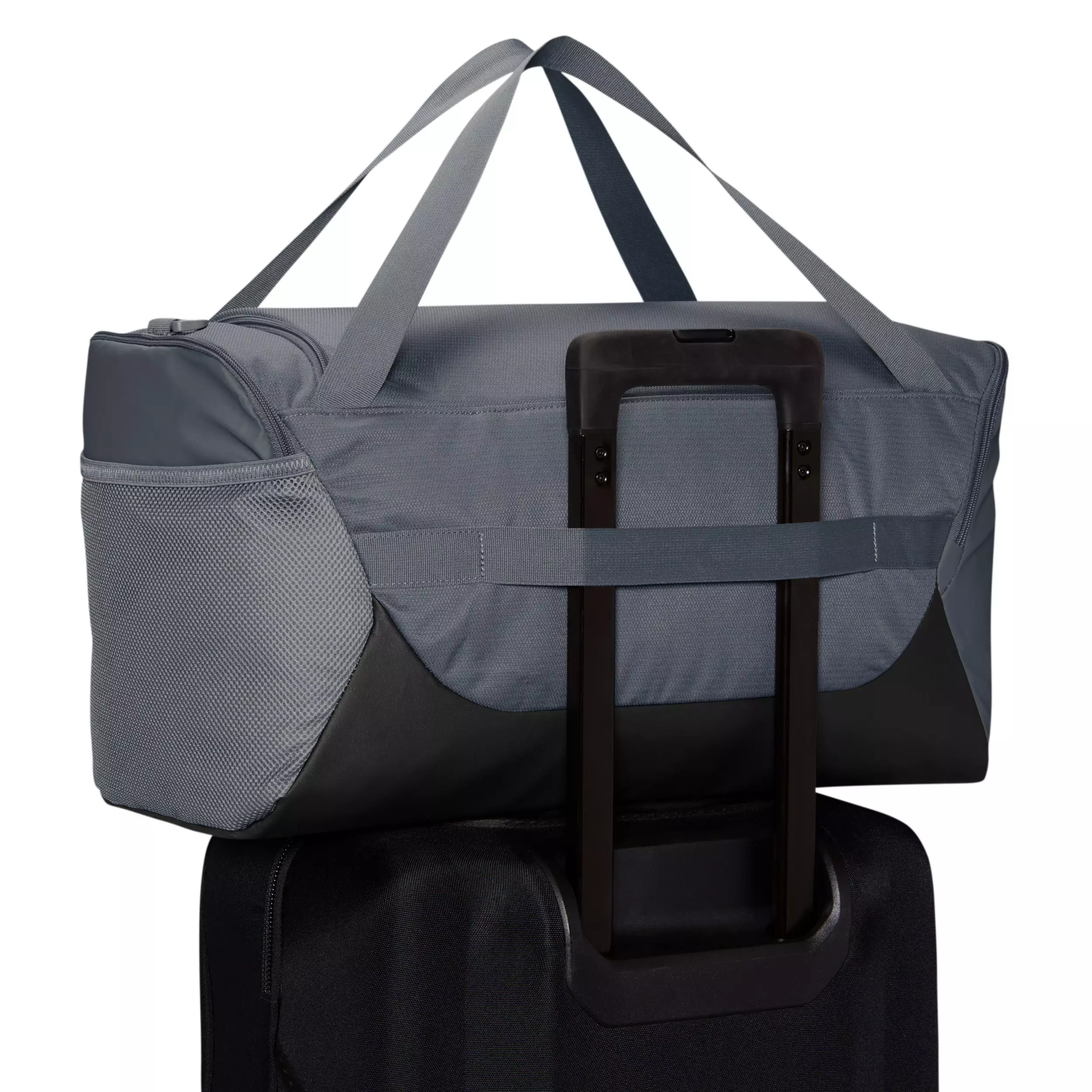 Nike Brasilia Small Training Duffel Bag - Smoke Grey/Black/White - GREY/BLACK/WHITE