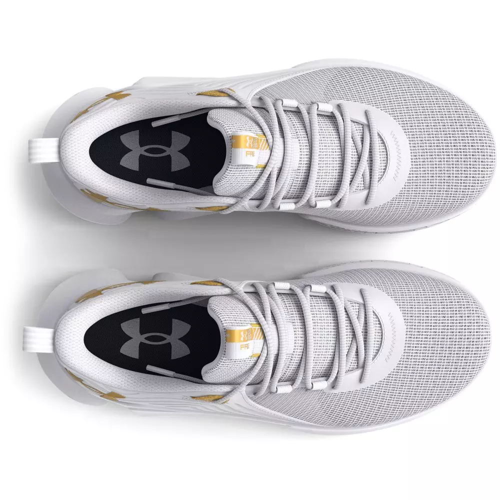 Under Armour Flow FUTR X 2 "White/Metallic Gold" Unisex Basketball Shoe - BLACK/ANTIFREEZE