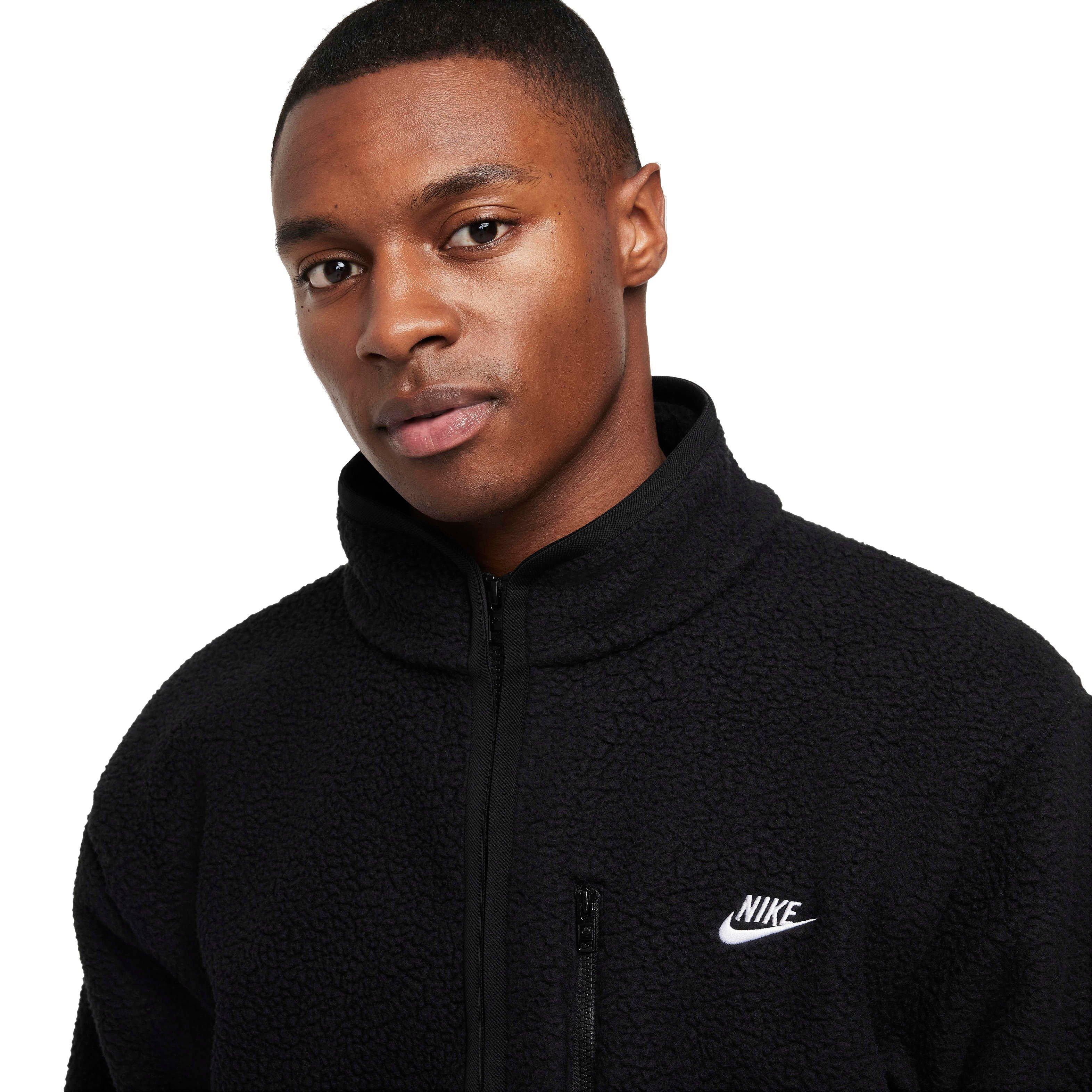 Nike Men's Sportswear Club Fleece Jacket - BLACK Thumbnail View 3