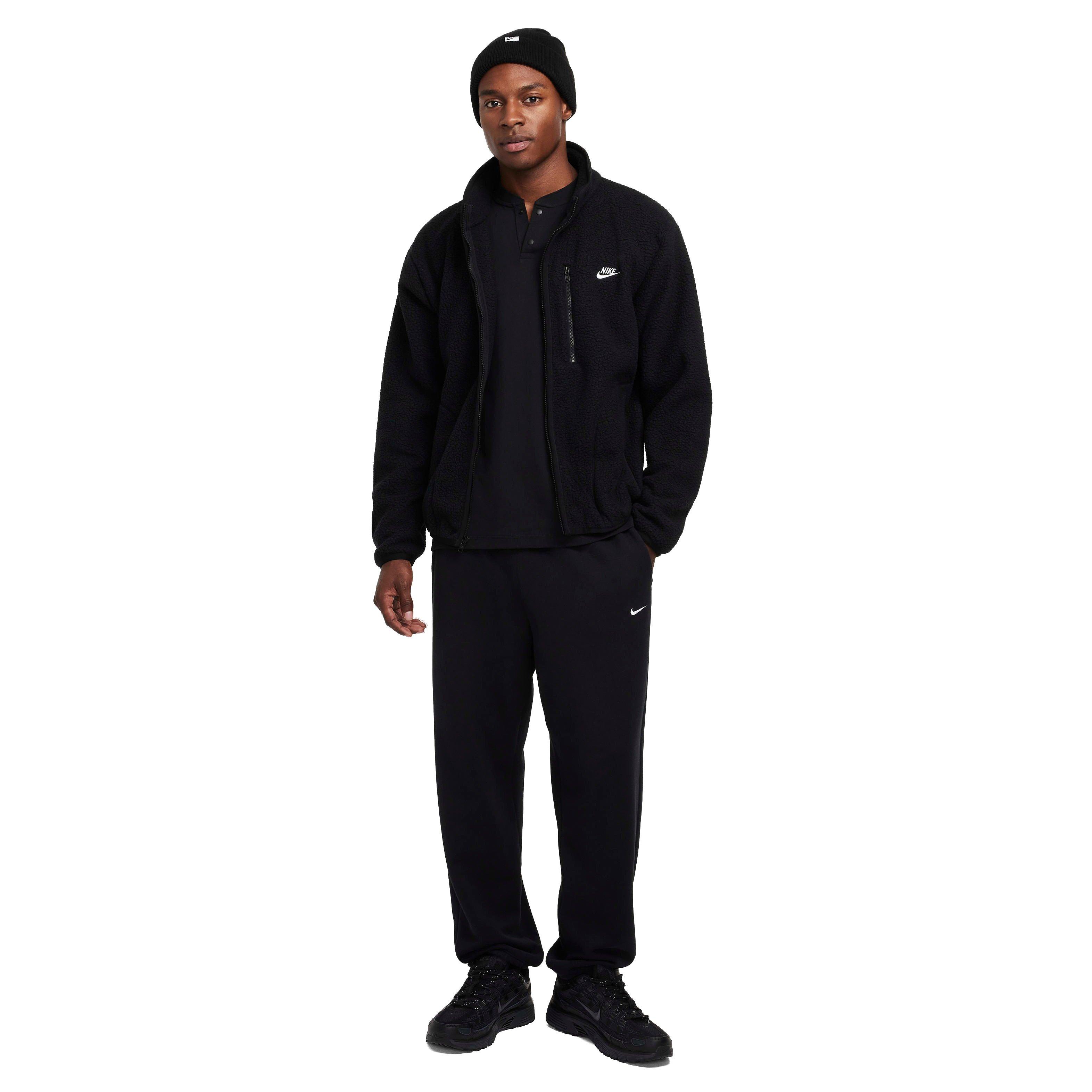 Nike Men's Sportswear Club Fleece Jacket - BLACK Thumbnail View 6