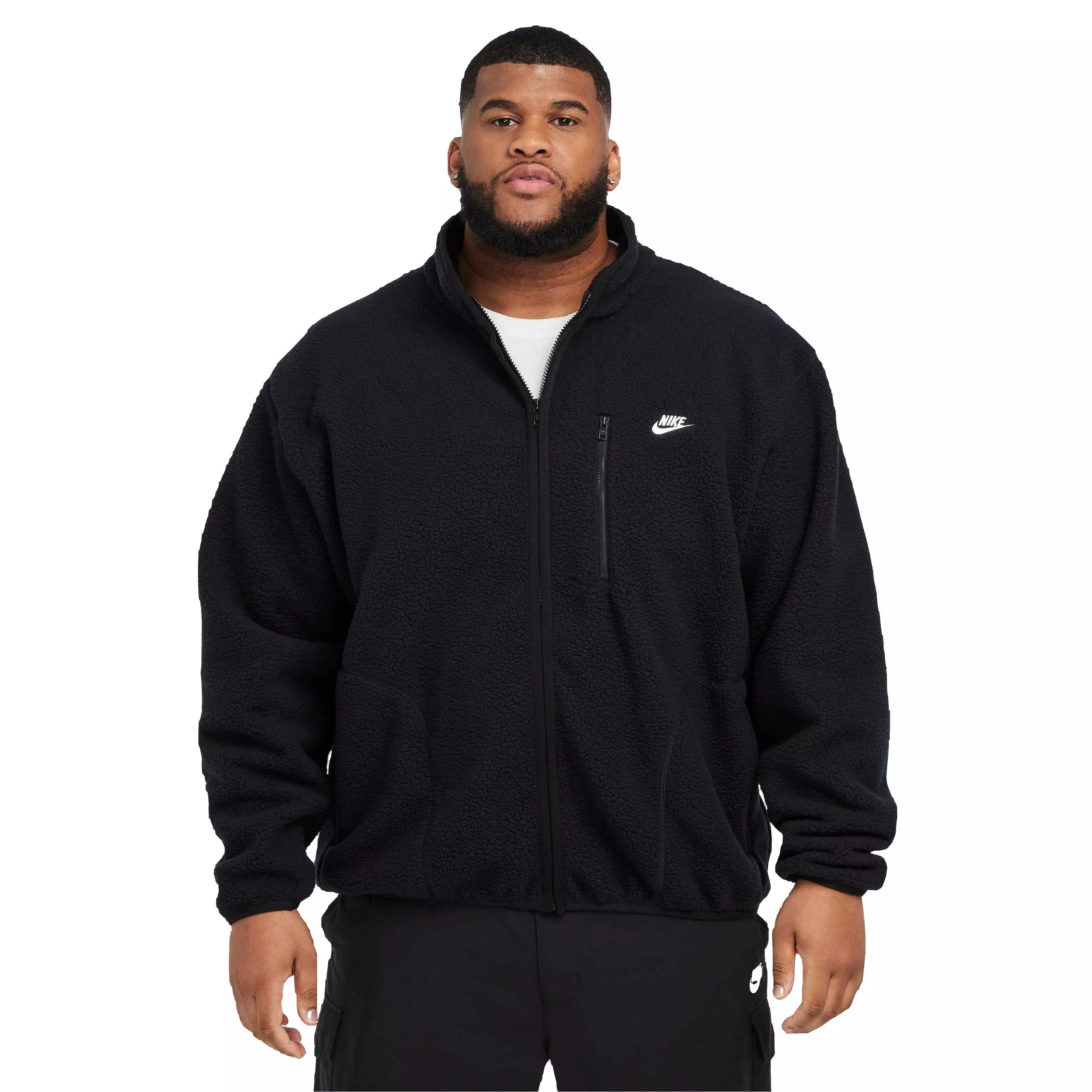 Nike Men's Sportswear Club Fleece Jacket - BLACK