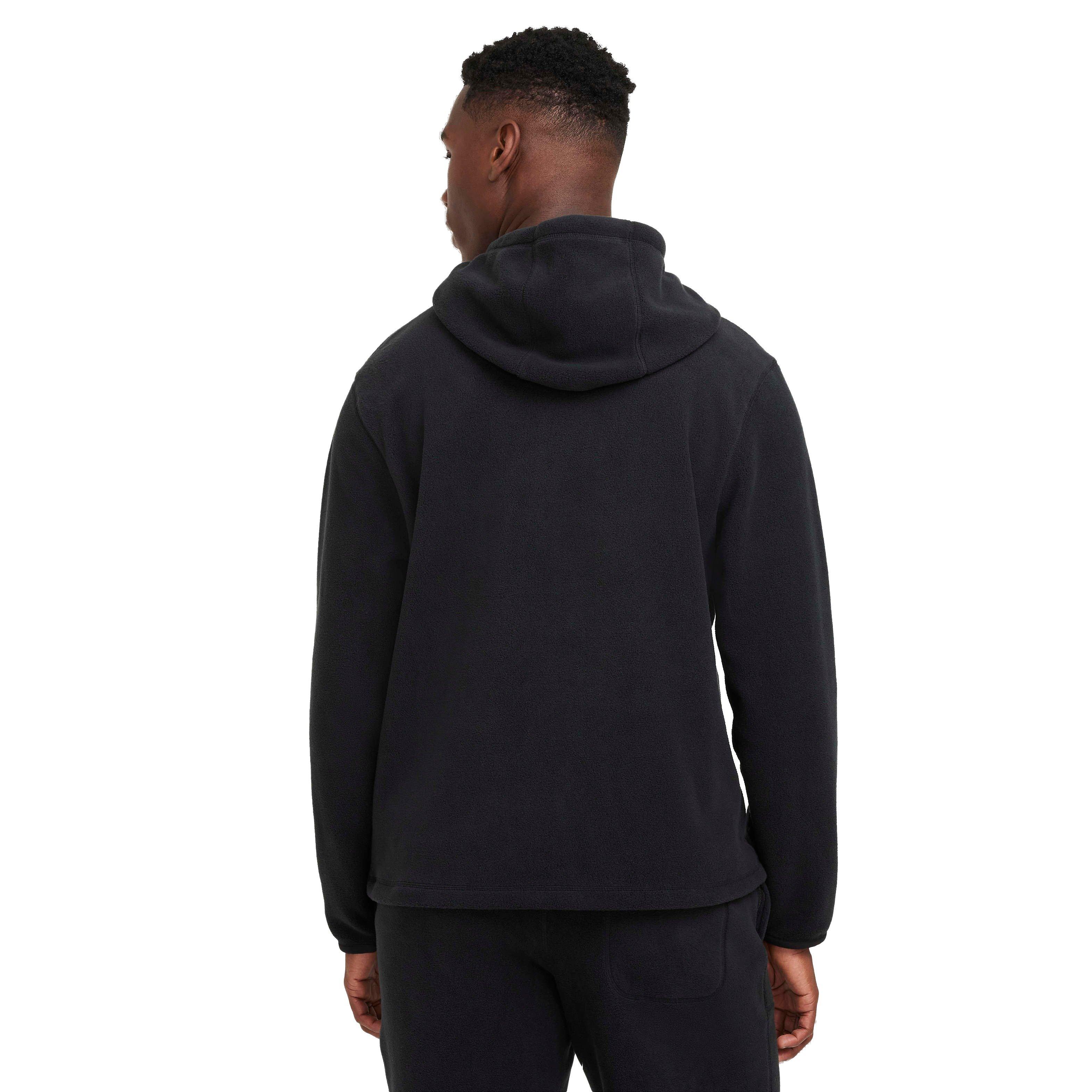 Nike Men's Club Pullover Winterized Hoodie - BLACK Thumbnail View 2