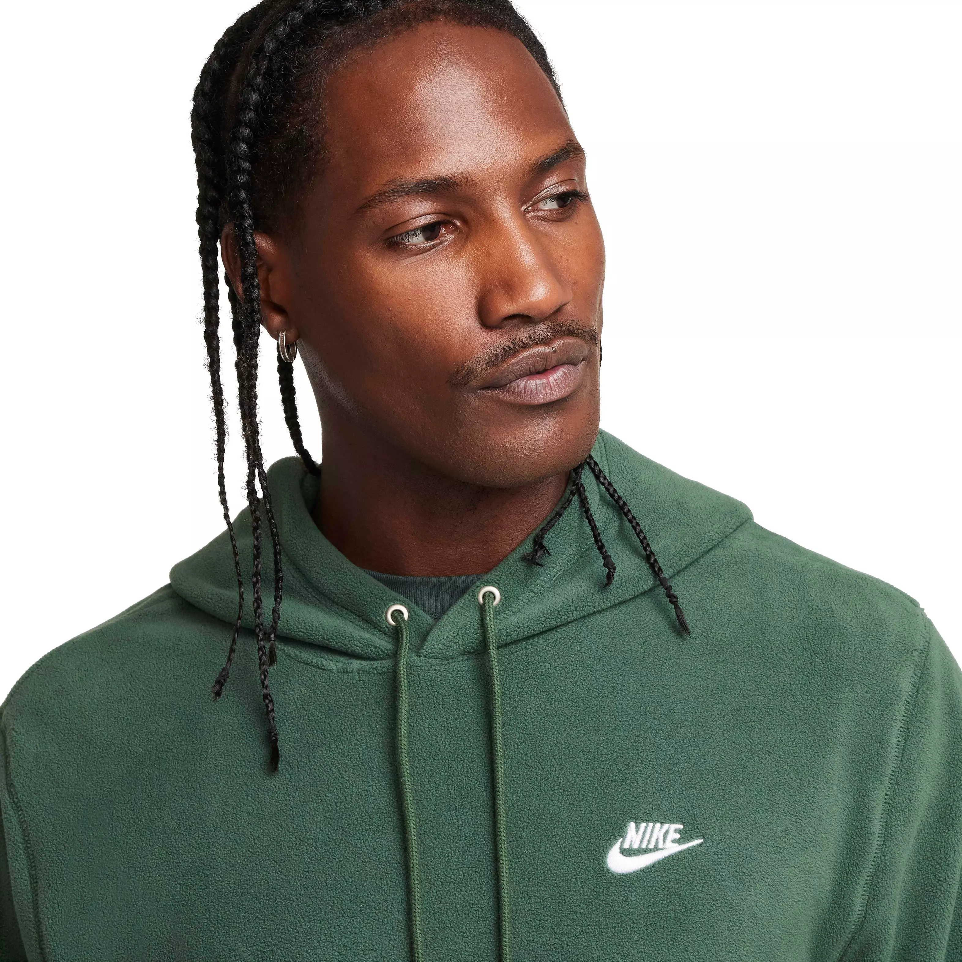 Nike Men's Club Pullover Winterized Hoodie - GREEN