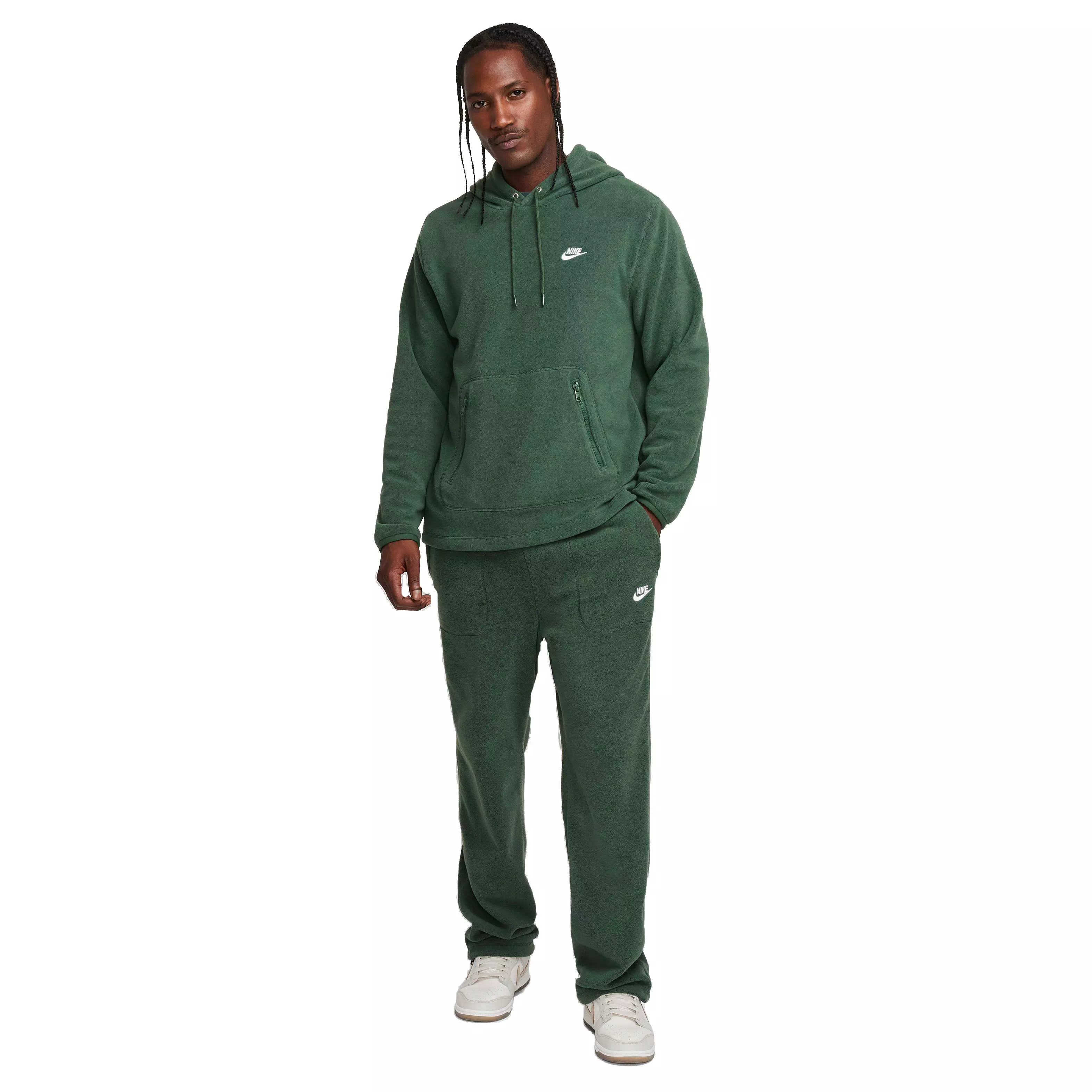 Nike Men's Club Pullover Winterized Hoodie - GREEN