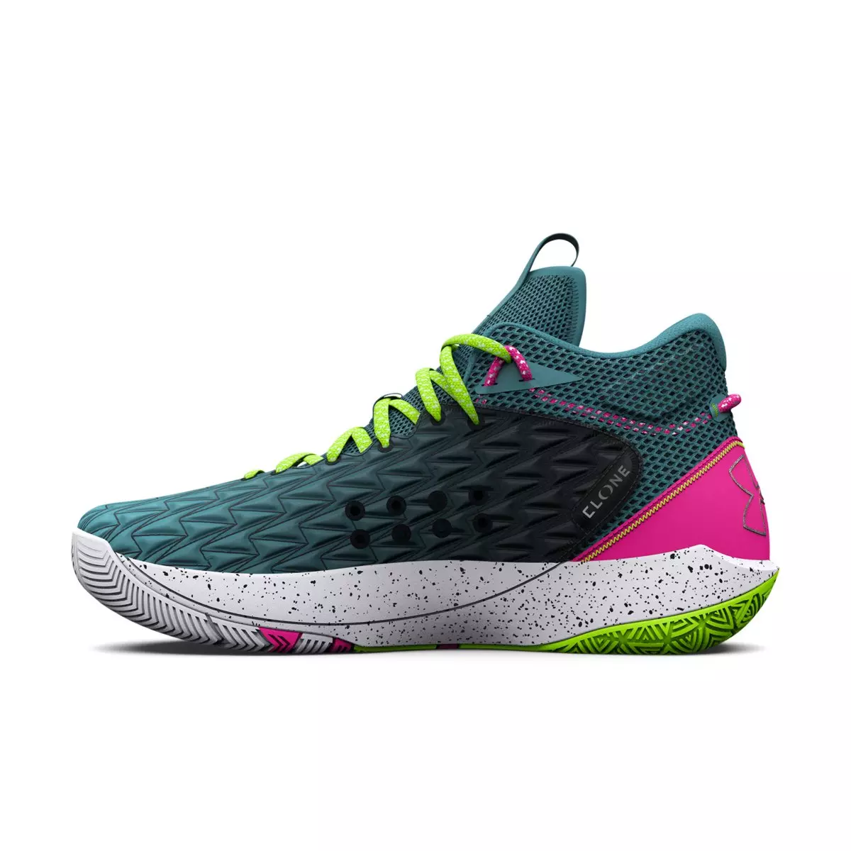 Under Armour HOVR Havoc 5 Clone "Aqua Foam/Lime Surge/Black" Unisex Basketball Shoe - AQUA/LIME/BLACK