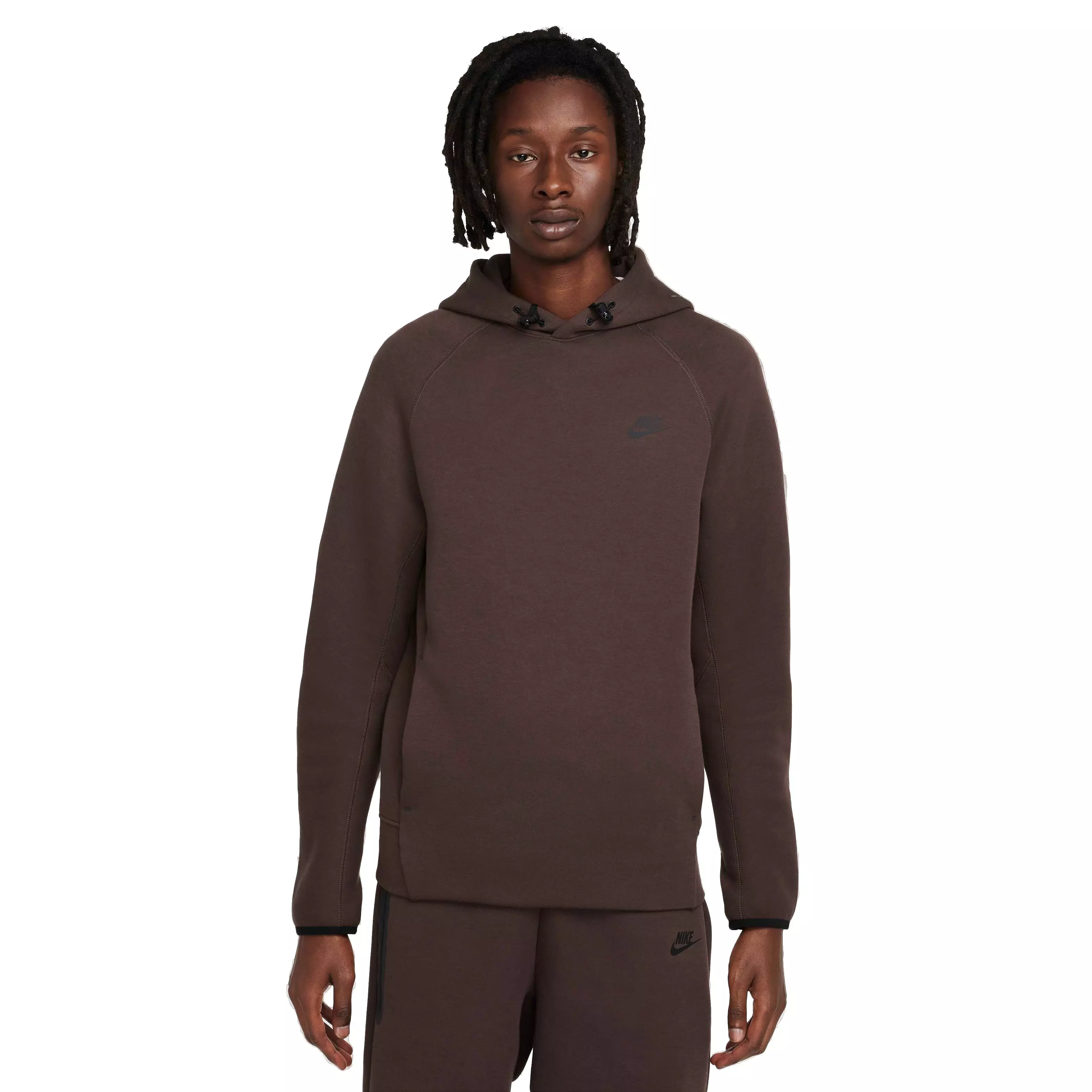 Nike Men's Sportswear Tech Fleece Pullover Hoodie - Brown - BROWN