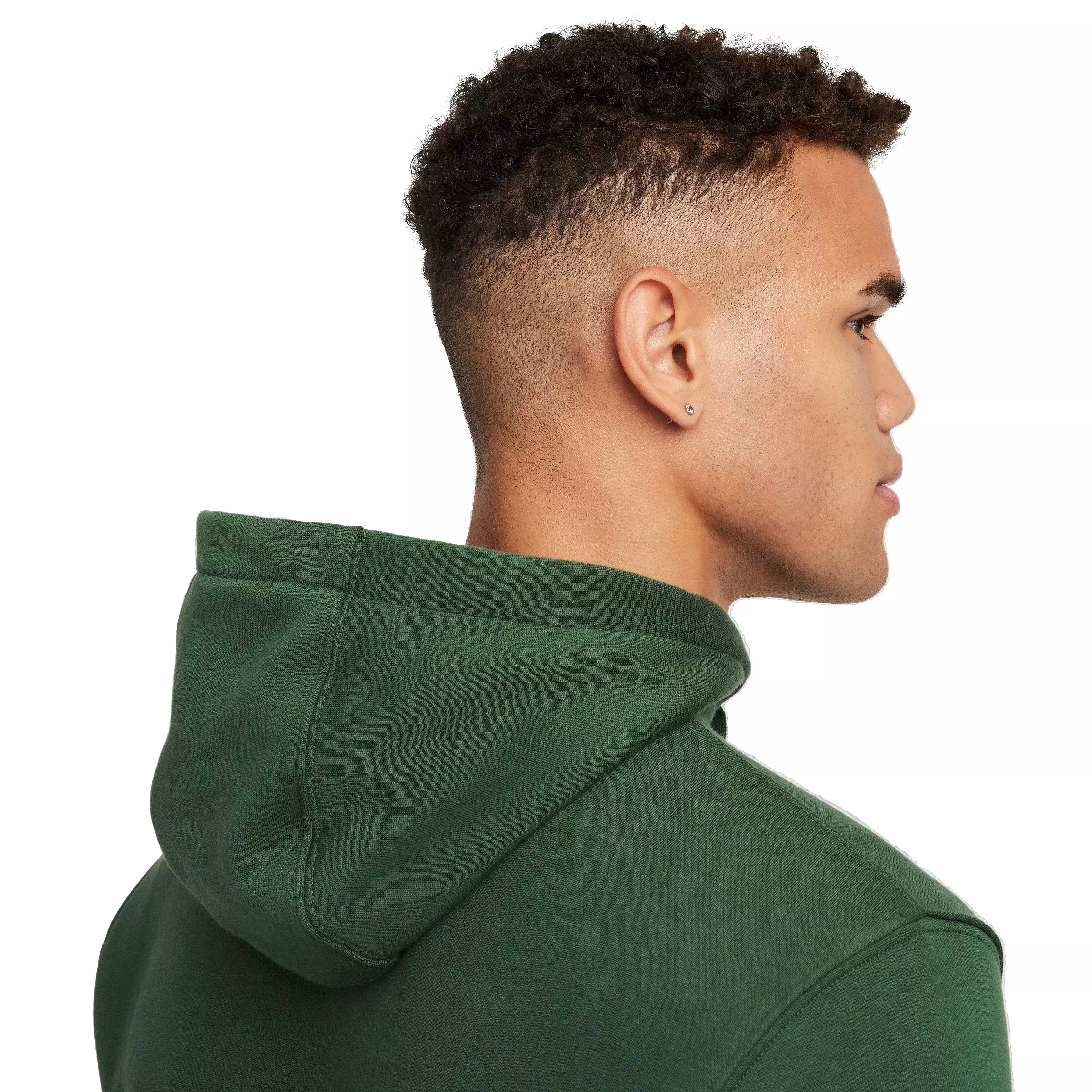 Nike Men's Sportswear Club Fleece Graphic Pullover Hoodie - GREEN