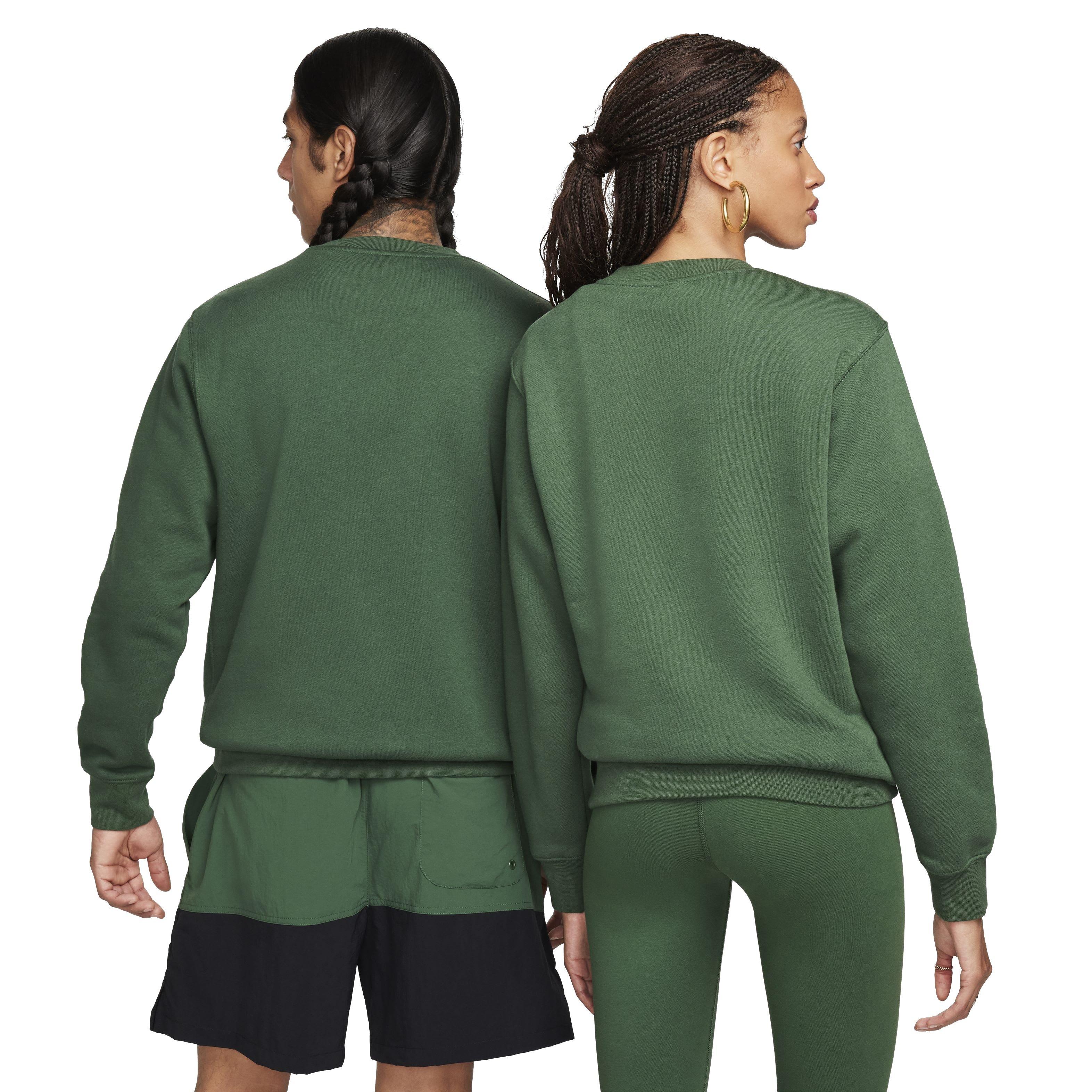 Nike Men's Sportswear Club Classic Fleece Crew - GREEN Thumbnail View 2
