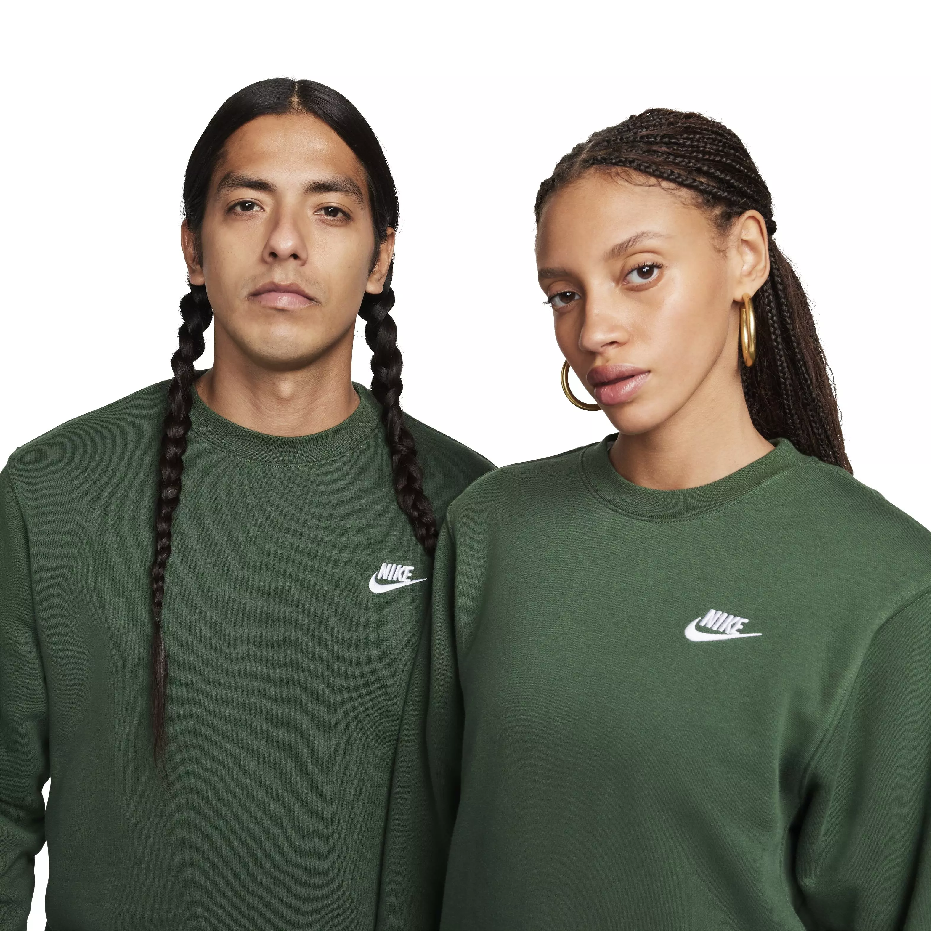 Nike Men's Sportswear Club Classic Fleece Crew - GREEN