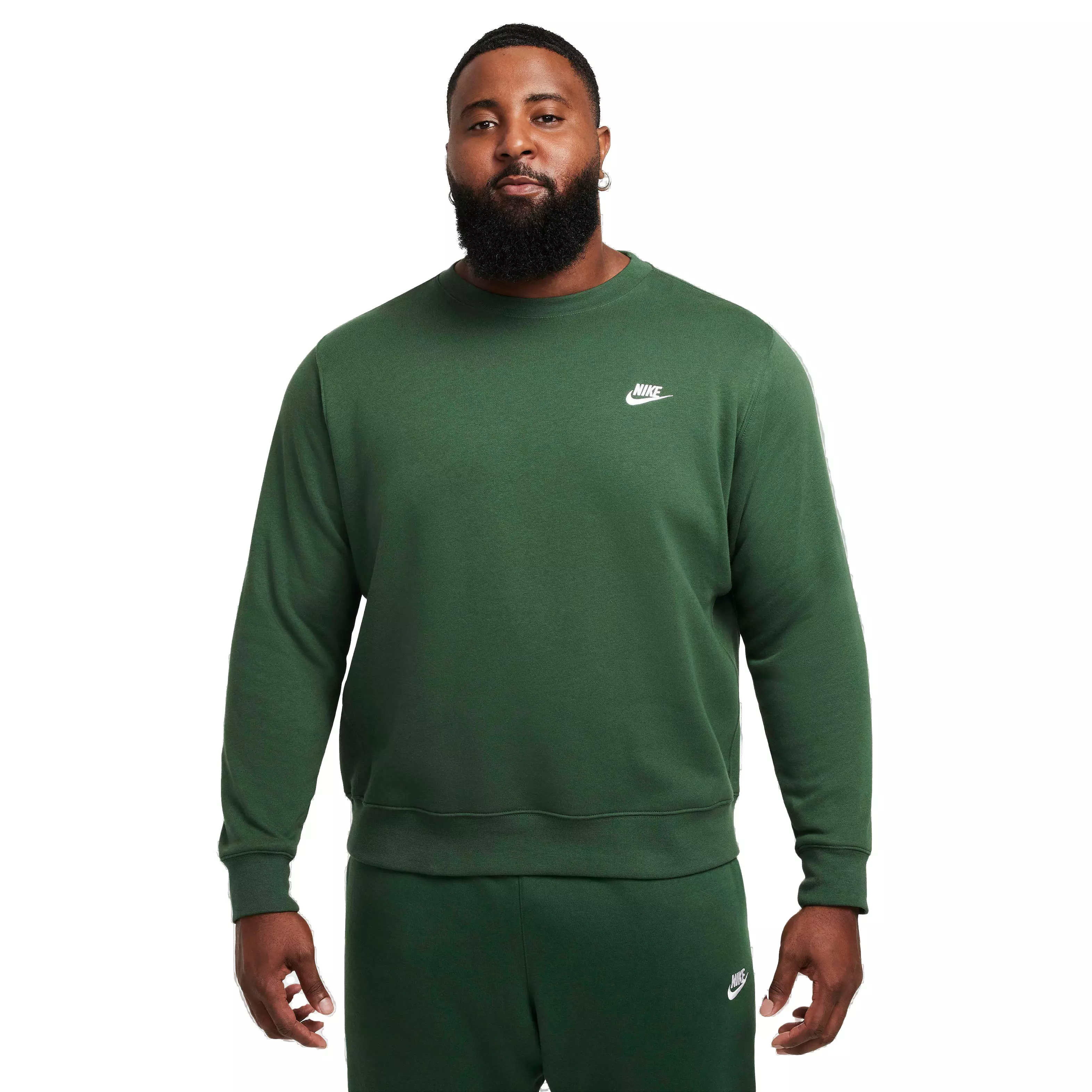 Nike Men's Sportswear Club Classic Fleece Crew - GREEN