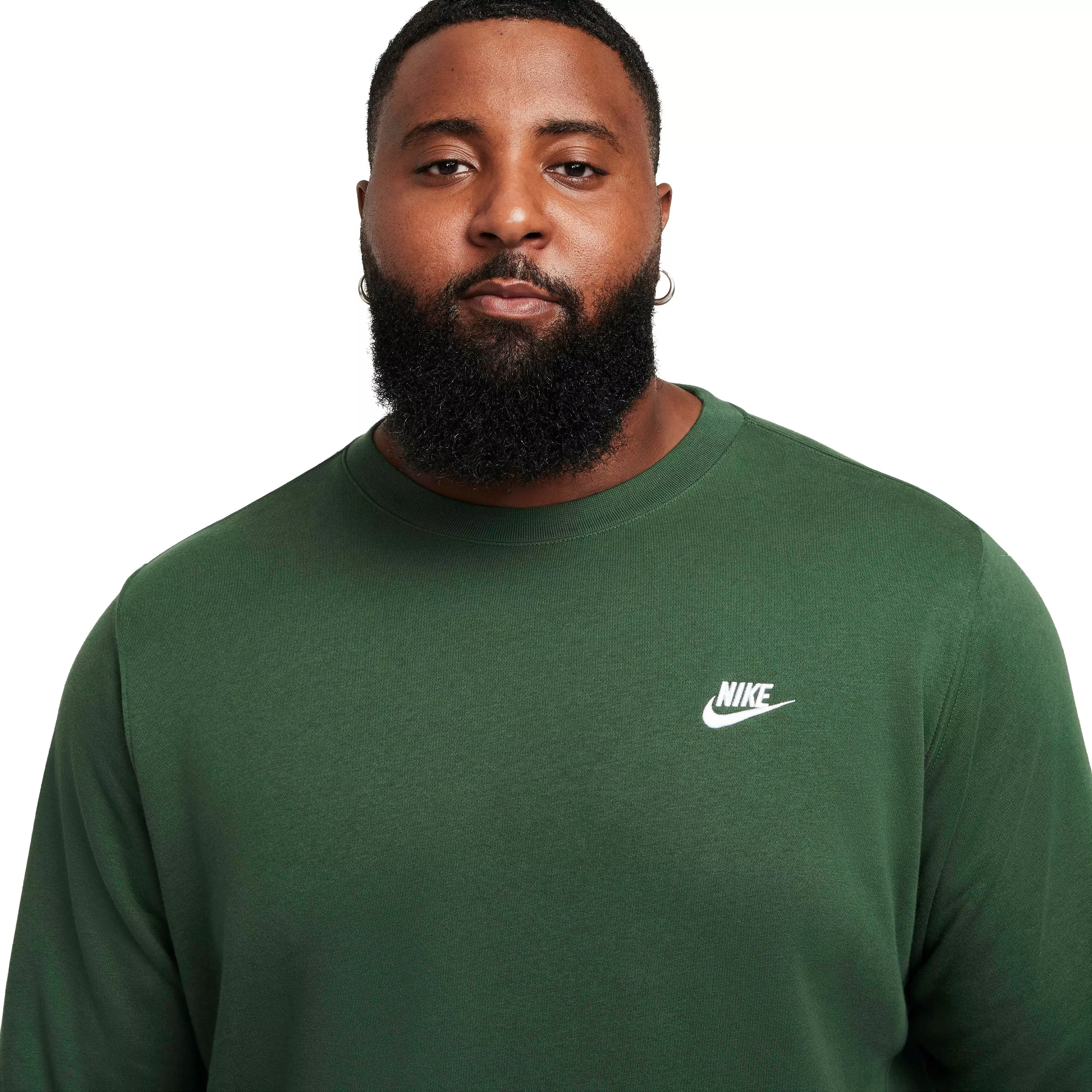 Nike Men's Sportswear Club Fleece Crew - GREEN