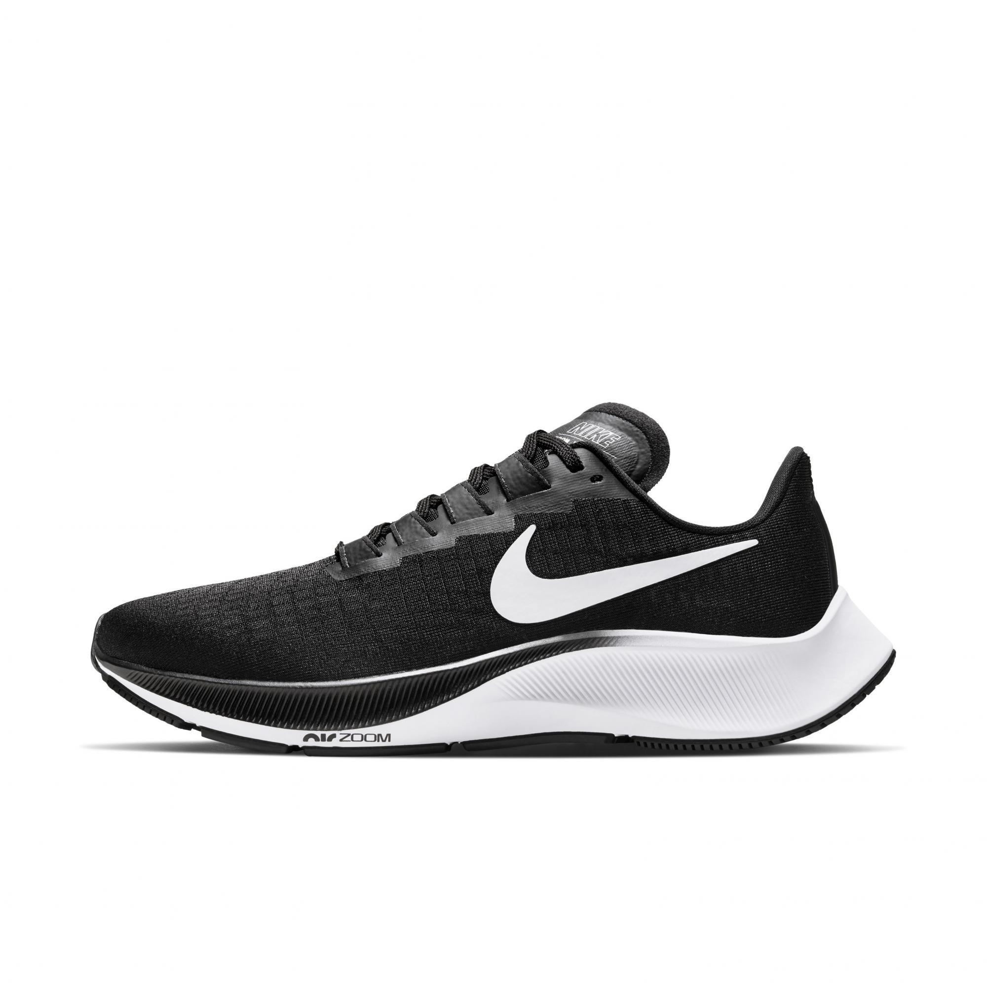 Nike Air Zoom Pegasus 37 "Black/White" Women's Running Shoe - BLACK/WHITE Thumbnail View 2