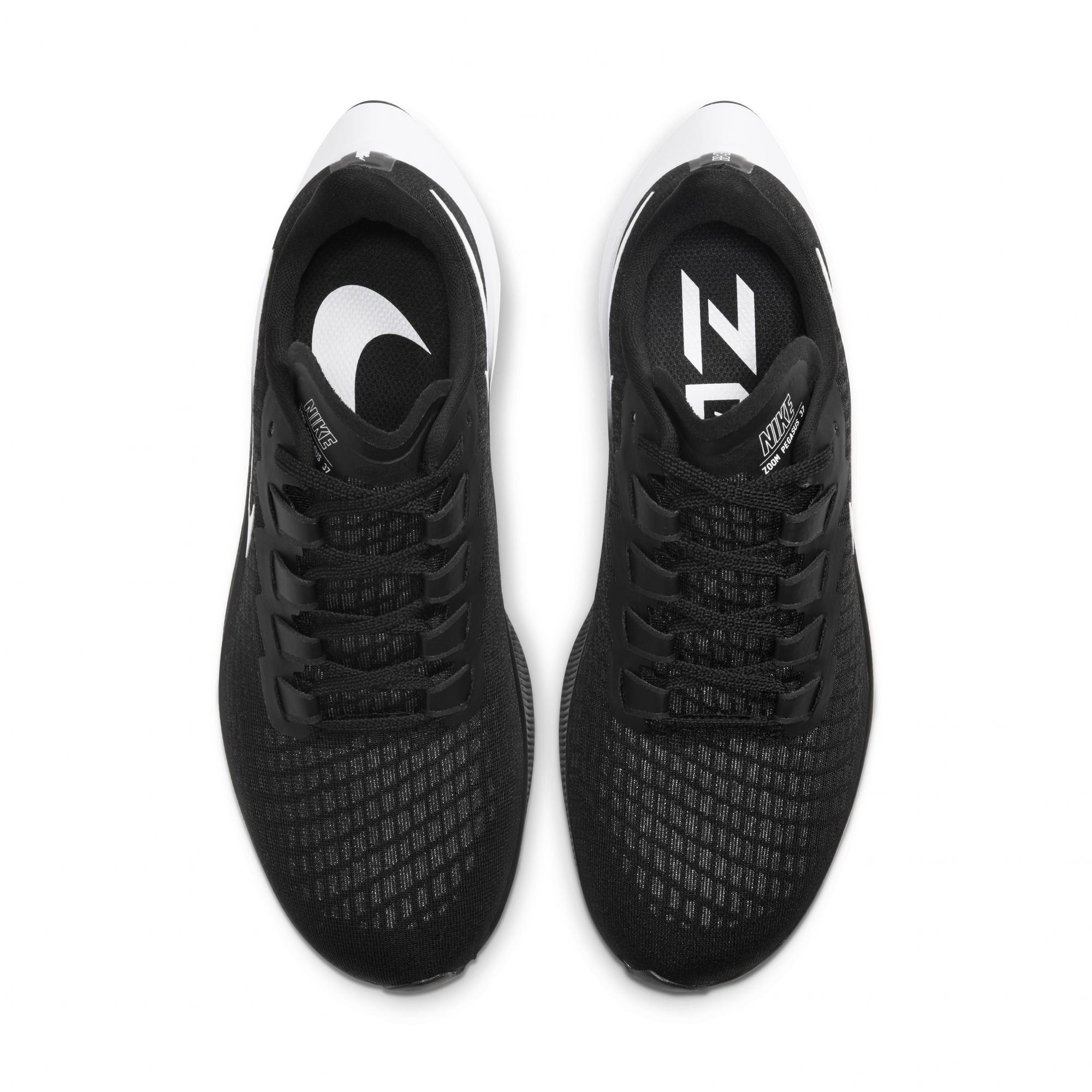 Nike Air Zoom Pegasus 37 "Black/White" Women's Running Shoe - BLACK/WHITE Thumbnail View 7