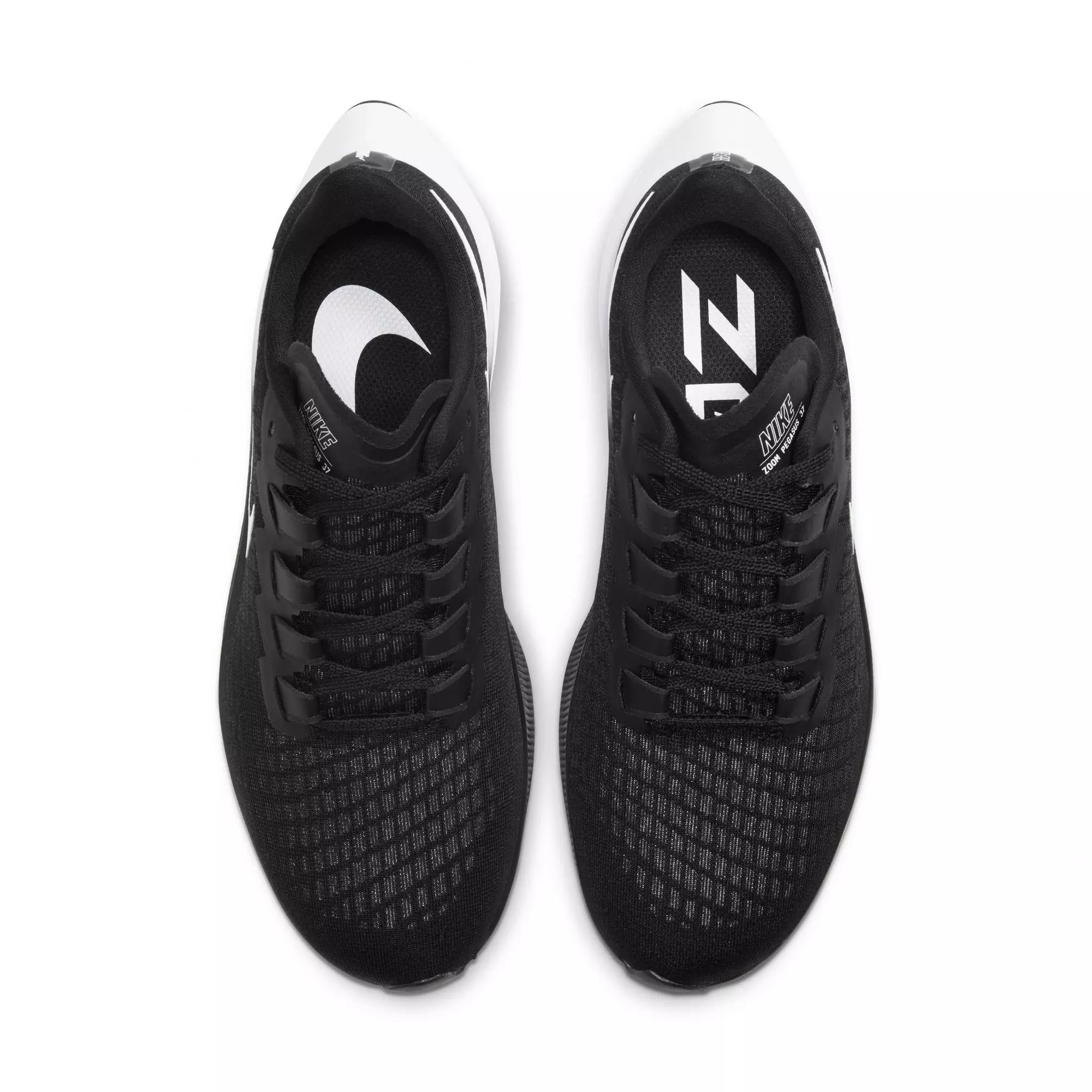 Nike Air Zoom Pegasus 37 "Black/White" Women's Running Shoe - BLACK/WHITE