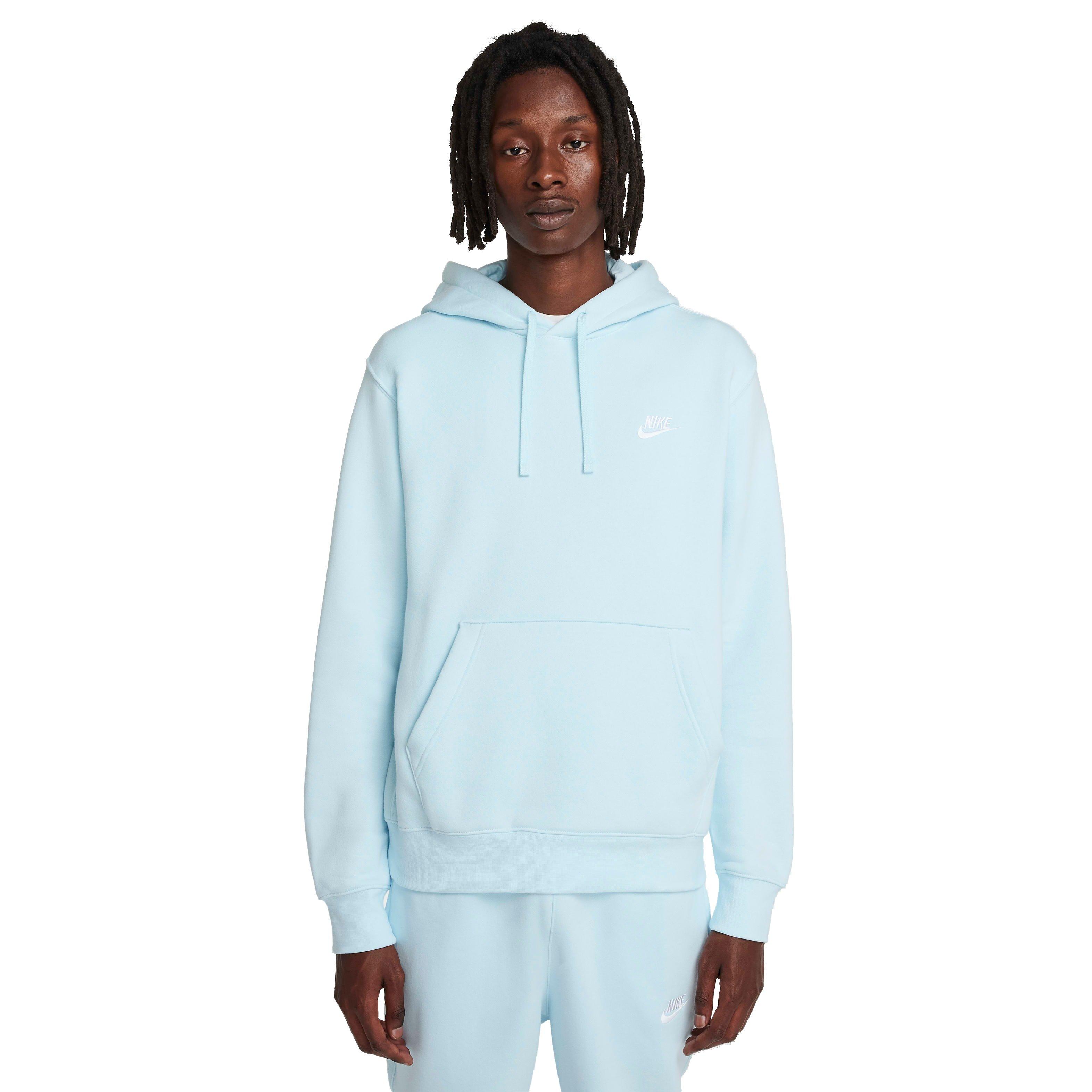 Nike Men's Sportswear Club Fleece Pullover Hoodie - BLUE Thumbnail View 1
