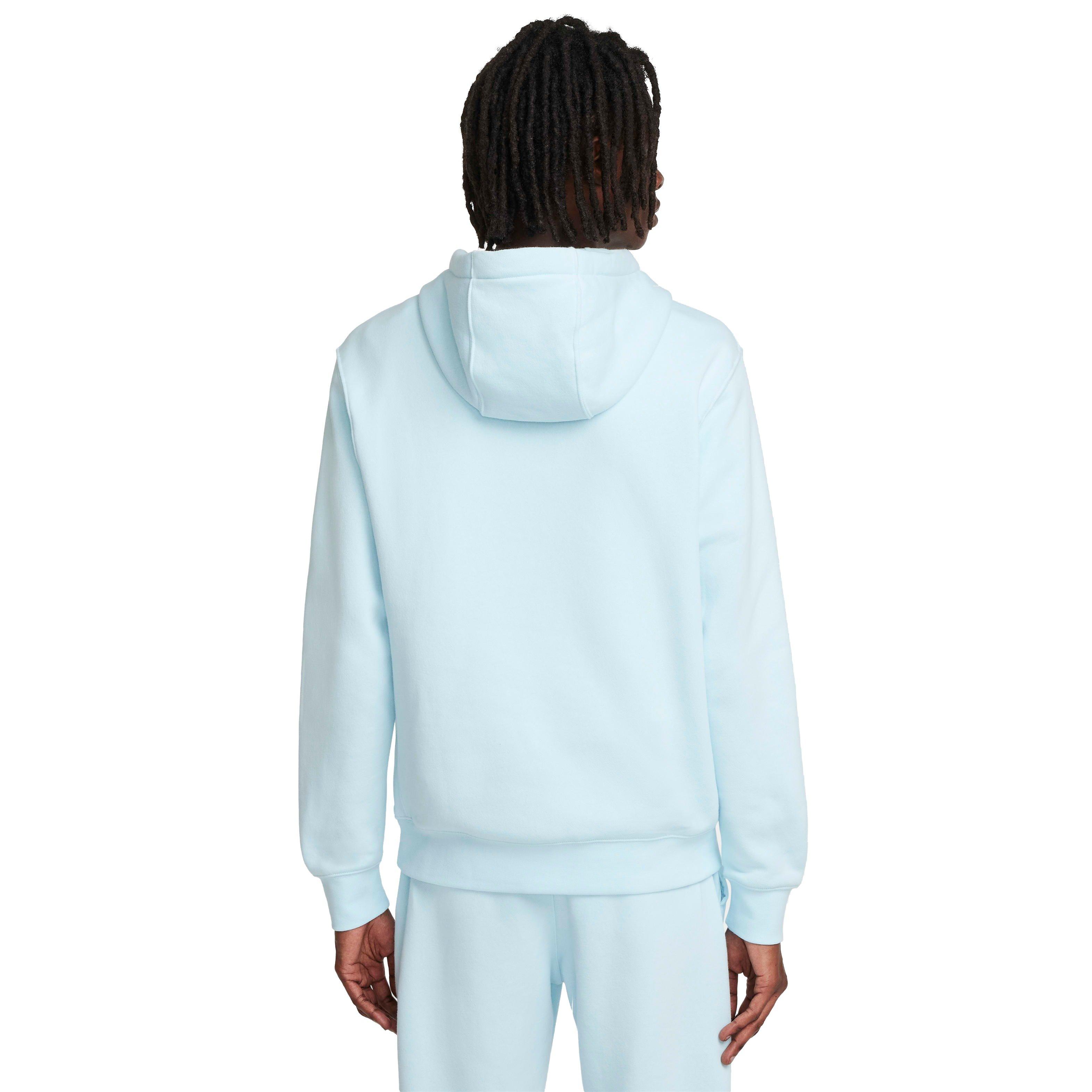 Nike Men's Sportswear Club Fleece Pullover Hoodie - BLUE Thumbnail View 2