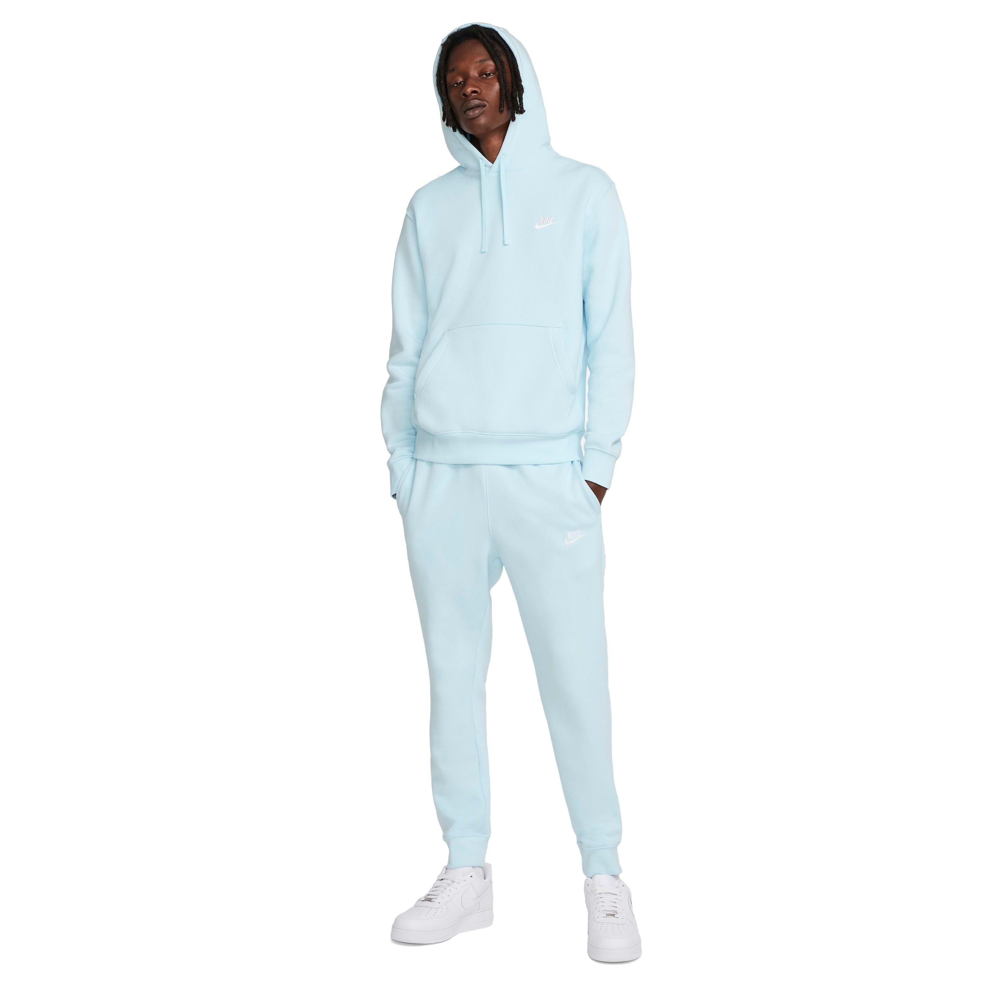 Nike Men's Sportswear Club Fleece Classic Pullover Hoodie - BLUE Thumbnail View 7