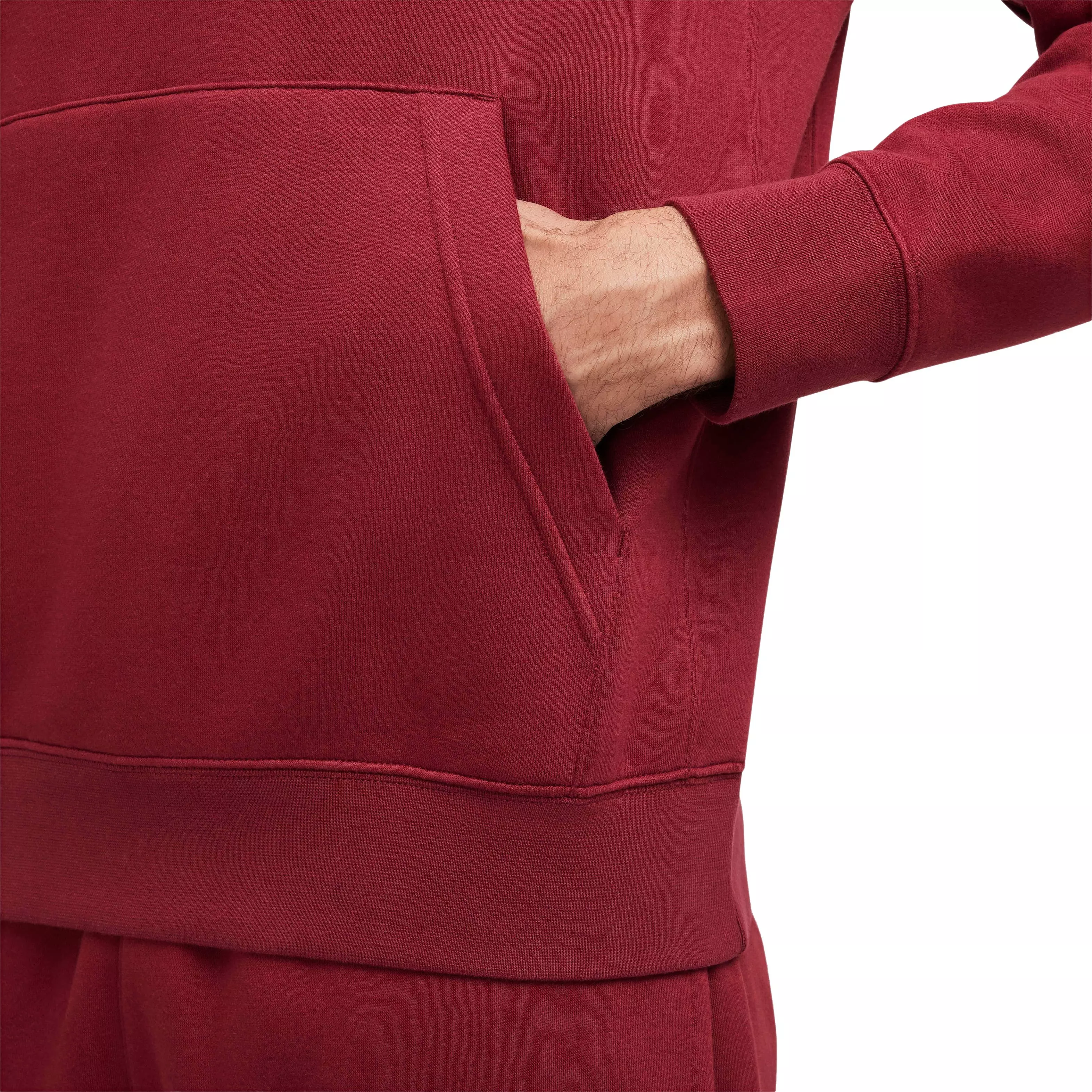 Nike Men's Sportswear Club Fleece Classic Pullover Hoodie - RED