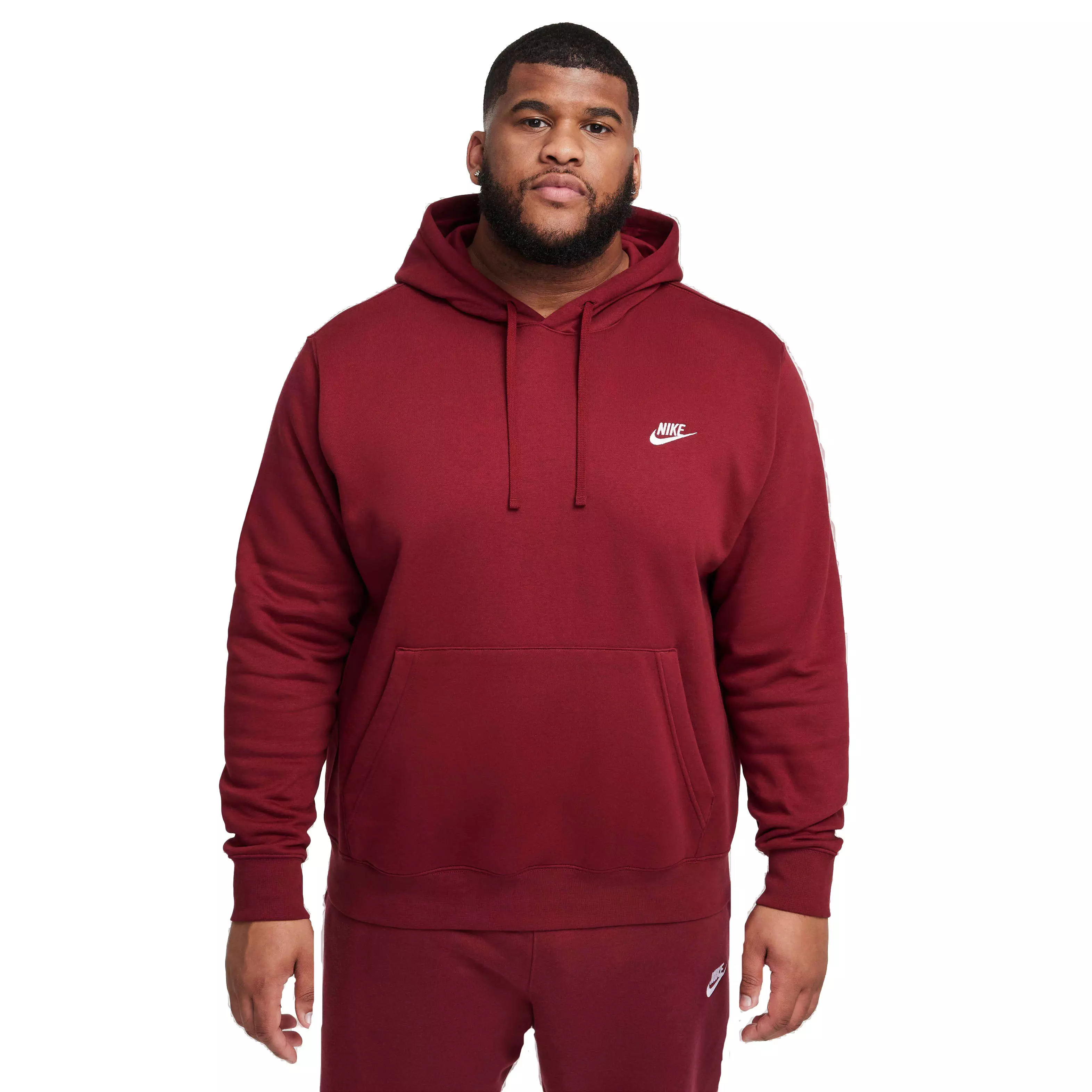 Nike Men's Sportswear Club Fleece Pullover Hoodie - RED