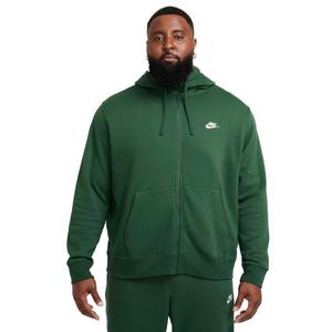 Nike Men's Sportswear Club Fleece Full-Zip Hooded Jacket - Green