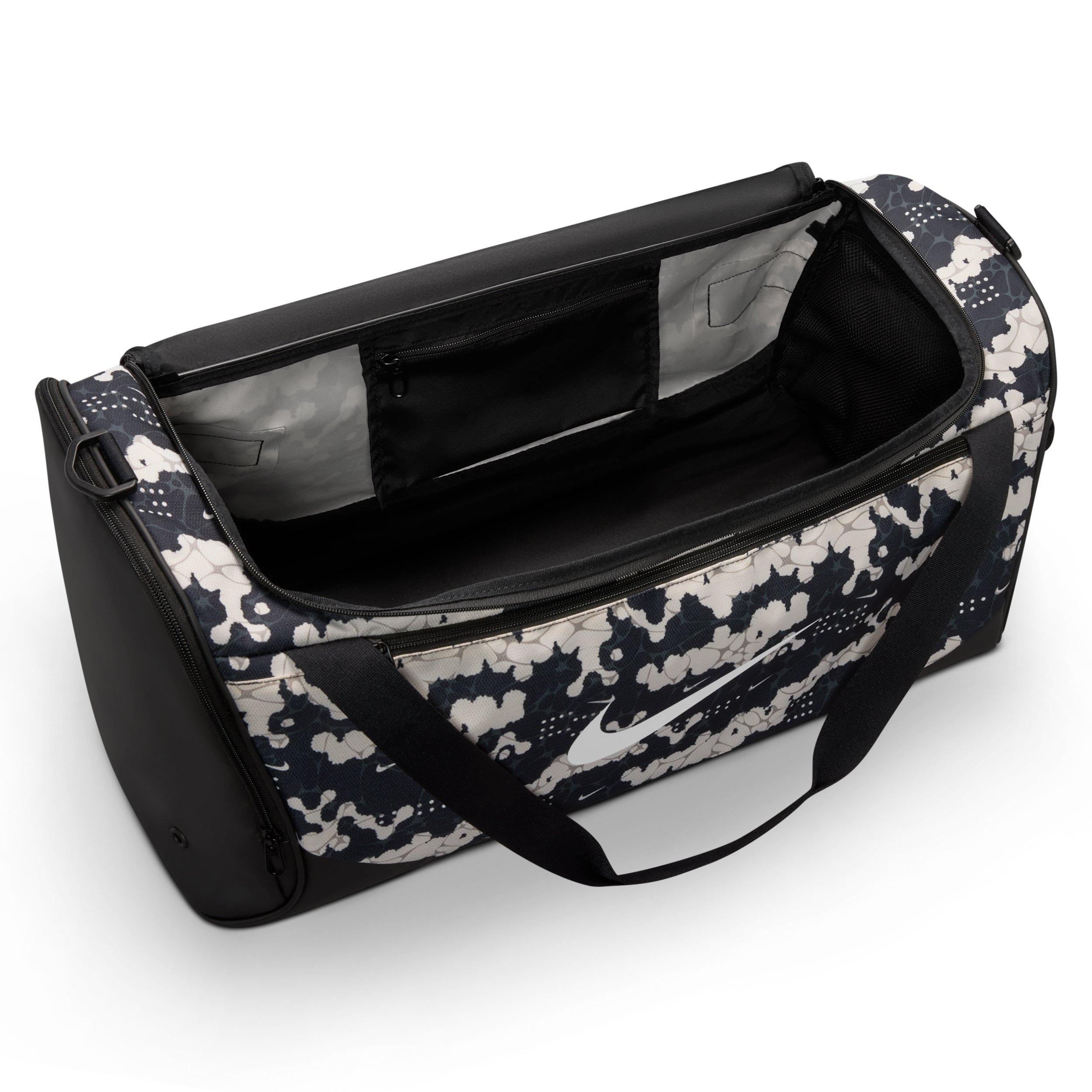 Nike Brasilia Medium All Over Print Training Duffel Bag - Chalk/Black/White - CHALK/BLACK/WHITE Thumbnail View 4