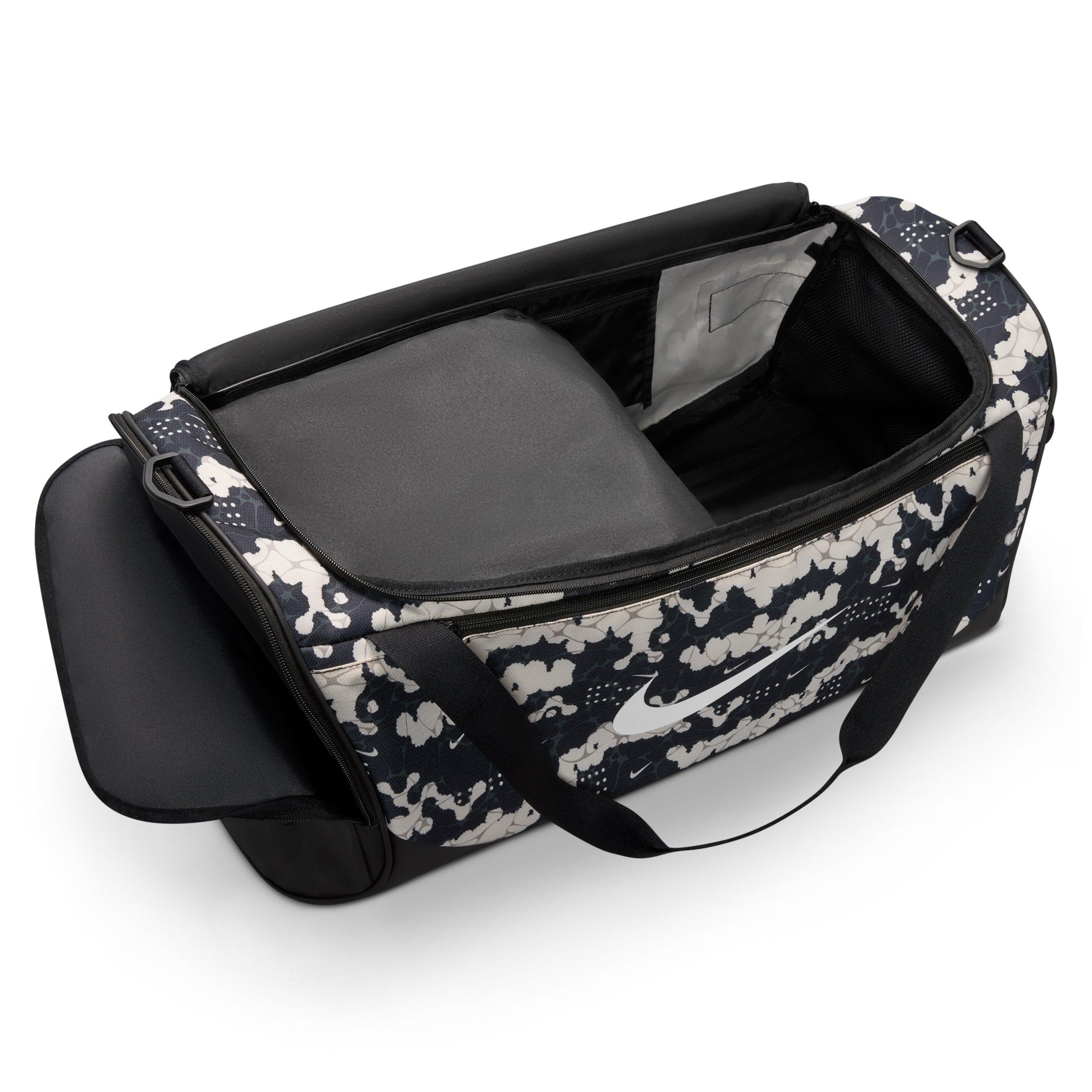 Nike Brasilia Medium All Over Print Training Duffel Bag - Chalk/Black/White - CHALK/BLACK/WHITE Thumbnail View 5
