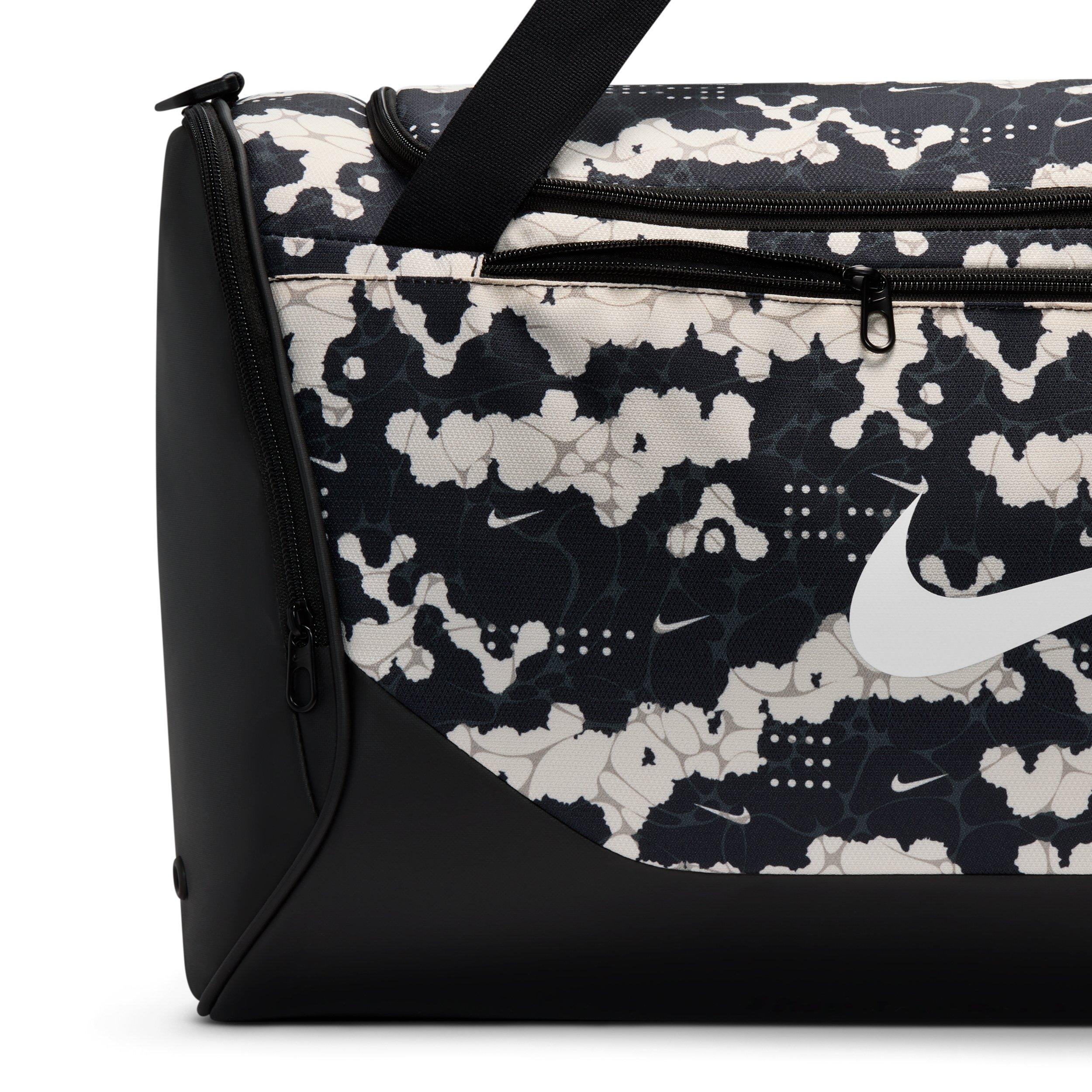 Nike Brasilia Medium All Over Print Training Duffel Bag - Chalk/Black/White - CHALK/BLACK/WHITE Thumbnail View 6