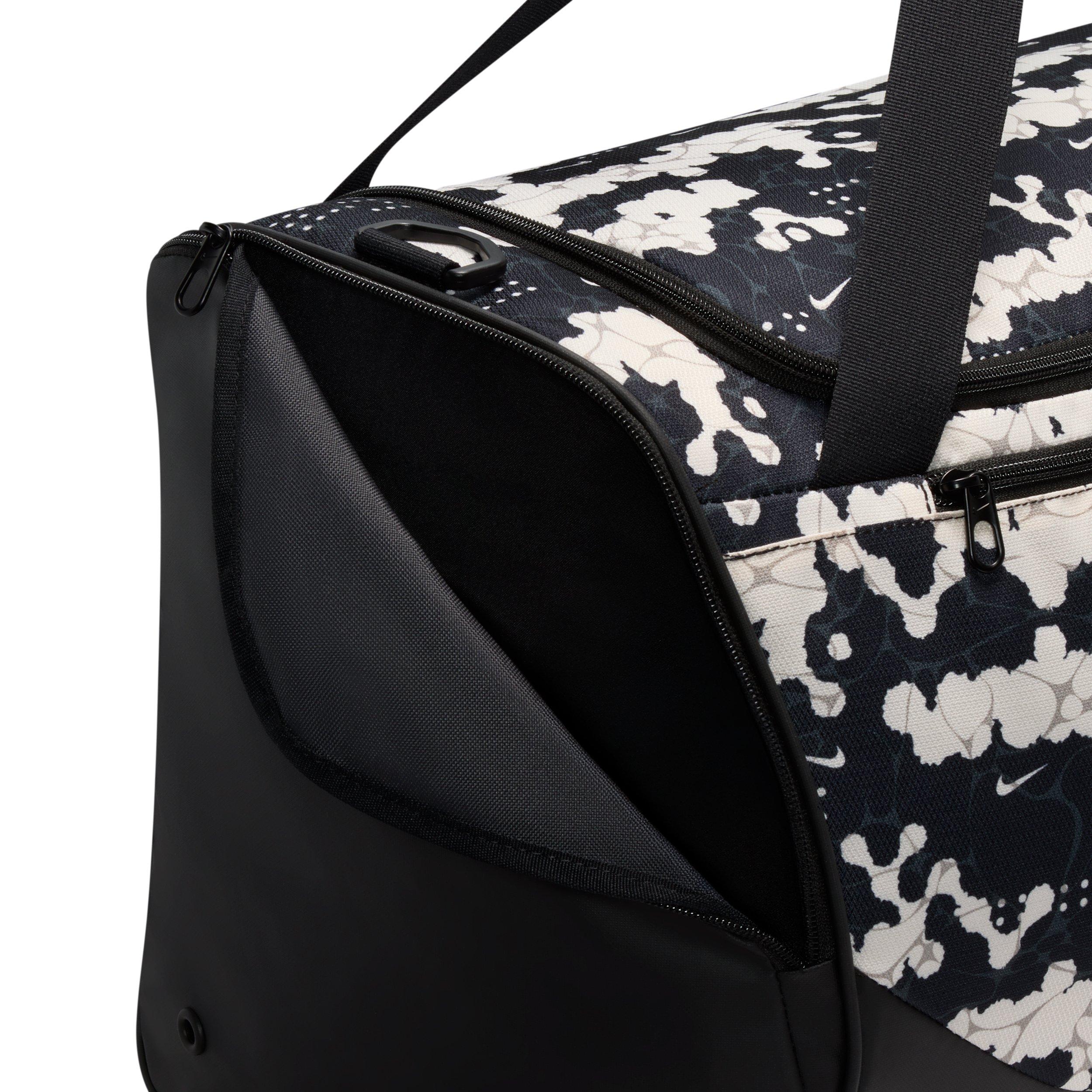 Nike Brasilia Medium All Over Print Training Duffel Bag - Chalk/Black/White - CHALK/BLACK/WHITE Thumbnail View 7