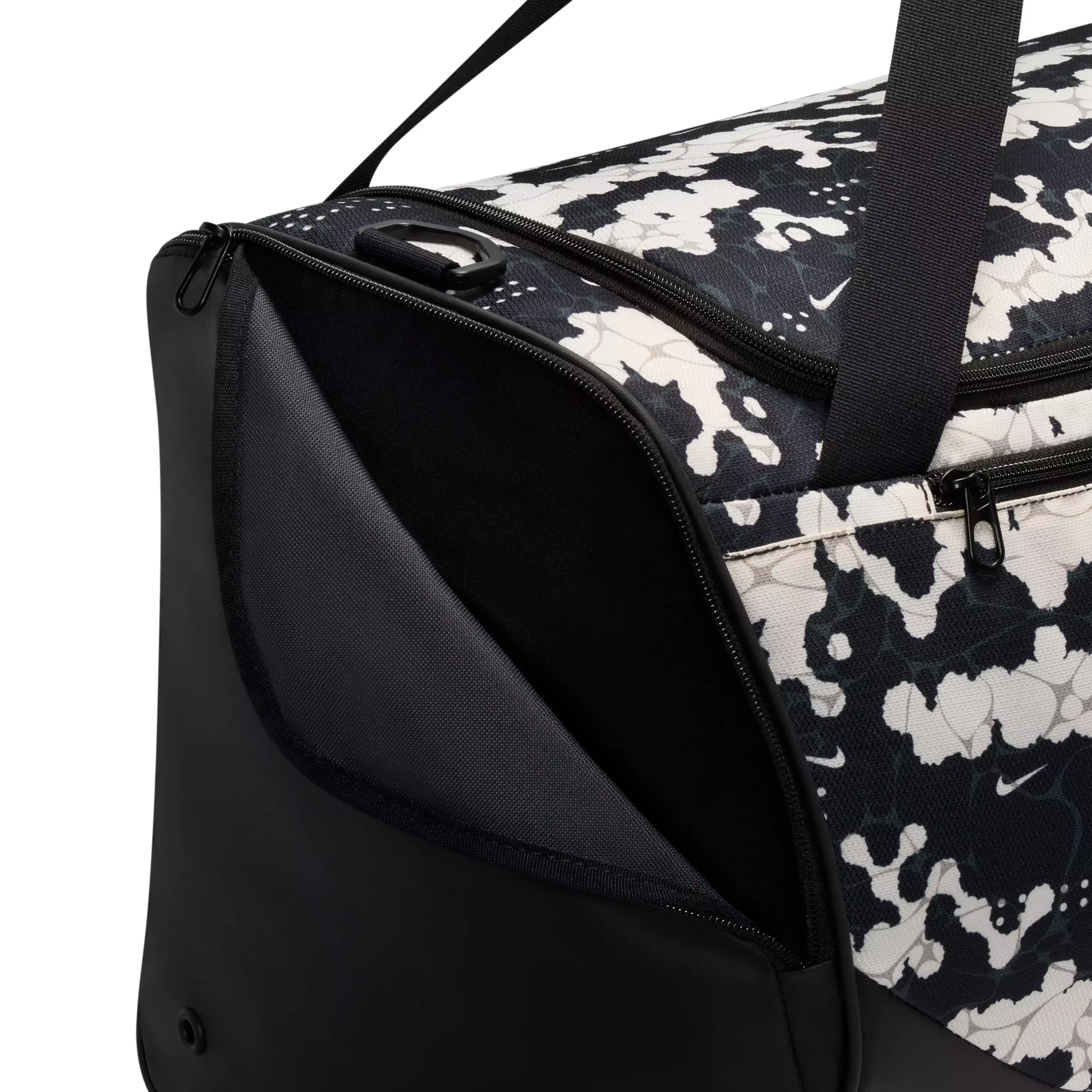 Nike Brasilia Medium All Over Print Training Duffel Bag - Chalk/Black/White - CHALK/BLACK/WHITE