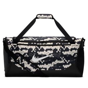 Nike Brasilia Medium All Over Print Training Duffel Bag - Chalk/Black/White