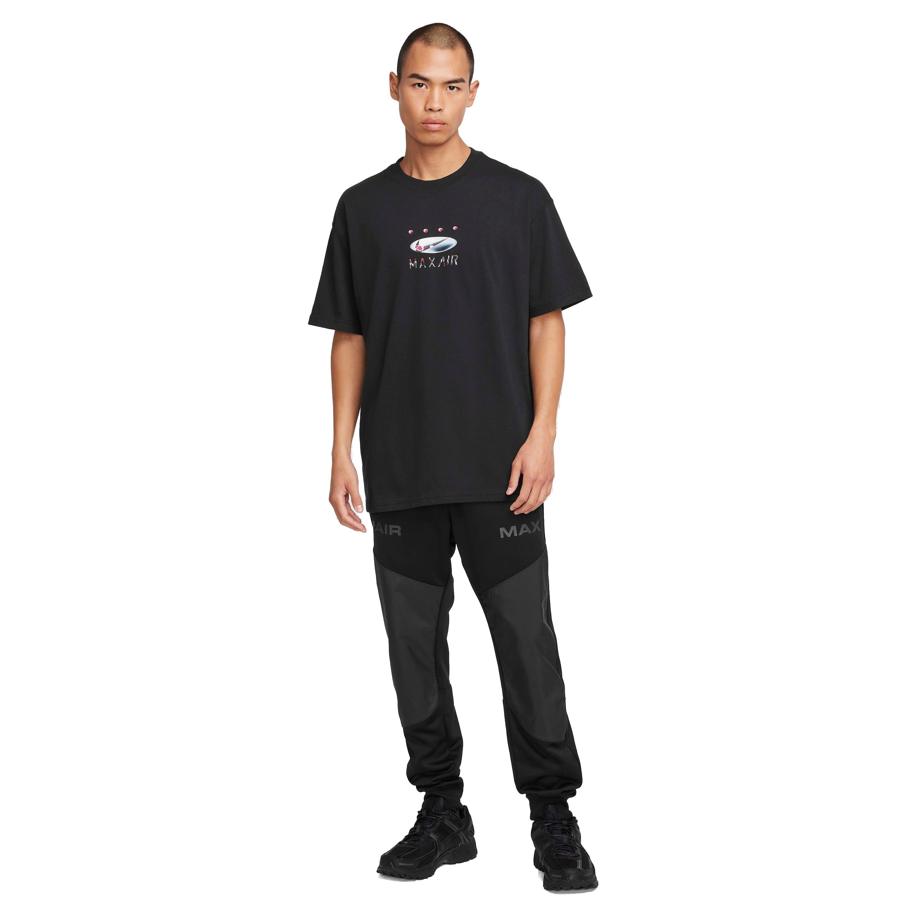 Nike Men's Sportswear Relaxed Max90 T-Shirt - BLACK Thumbnail View 6