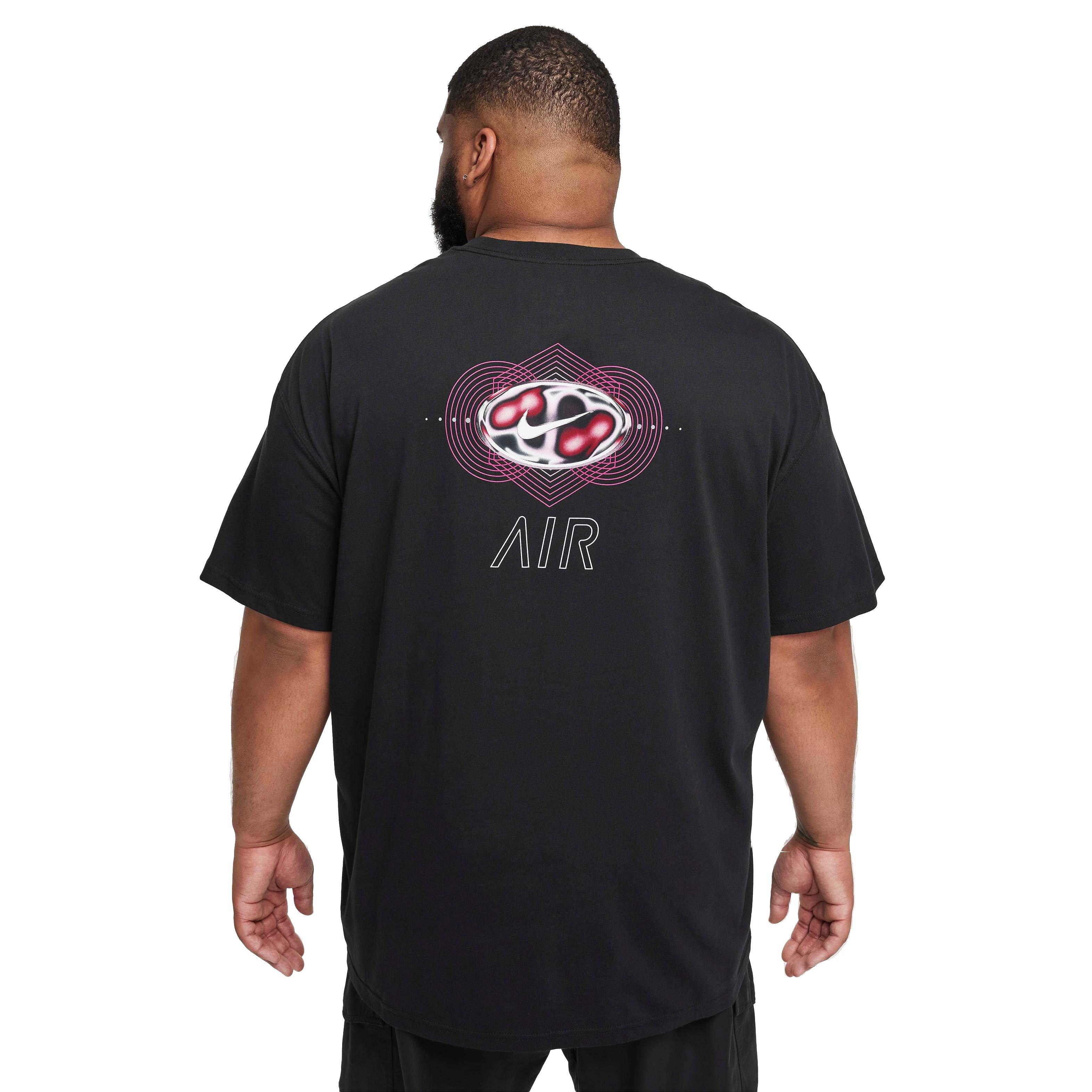 Nike Men's Sportswear Relaxed Max90 T-Shirt - BLACK Thumbnail View 7