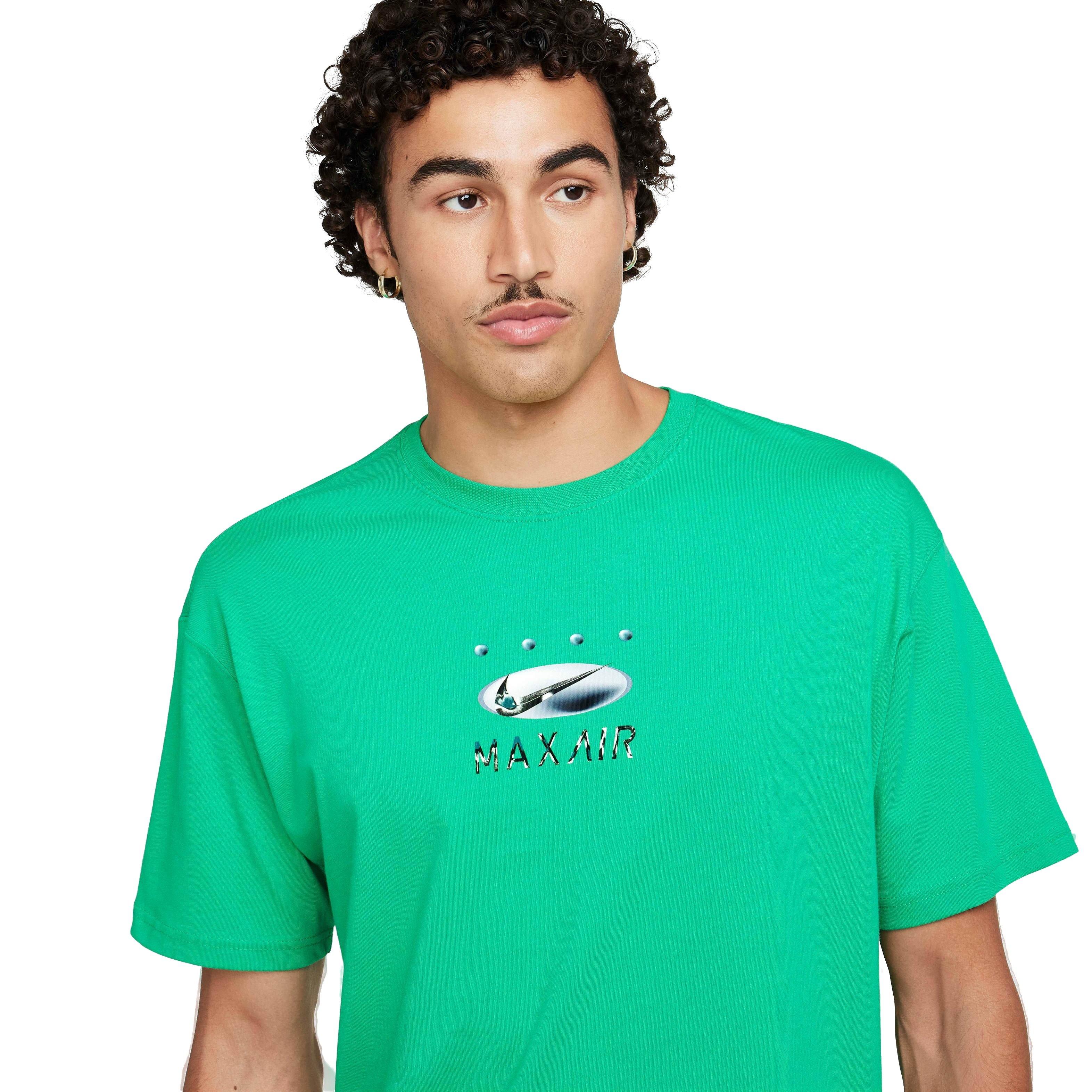 Nike Men's Sportswear Relaxed Max90 T-Shirt - GREEN Thumbnail View 3