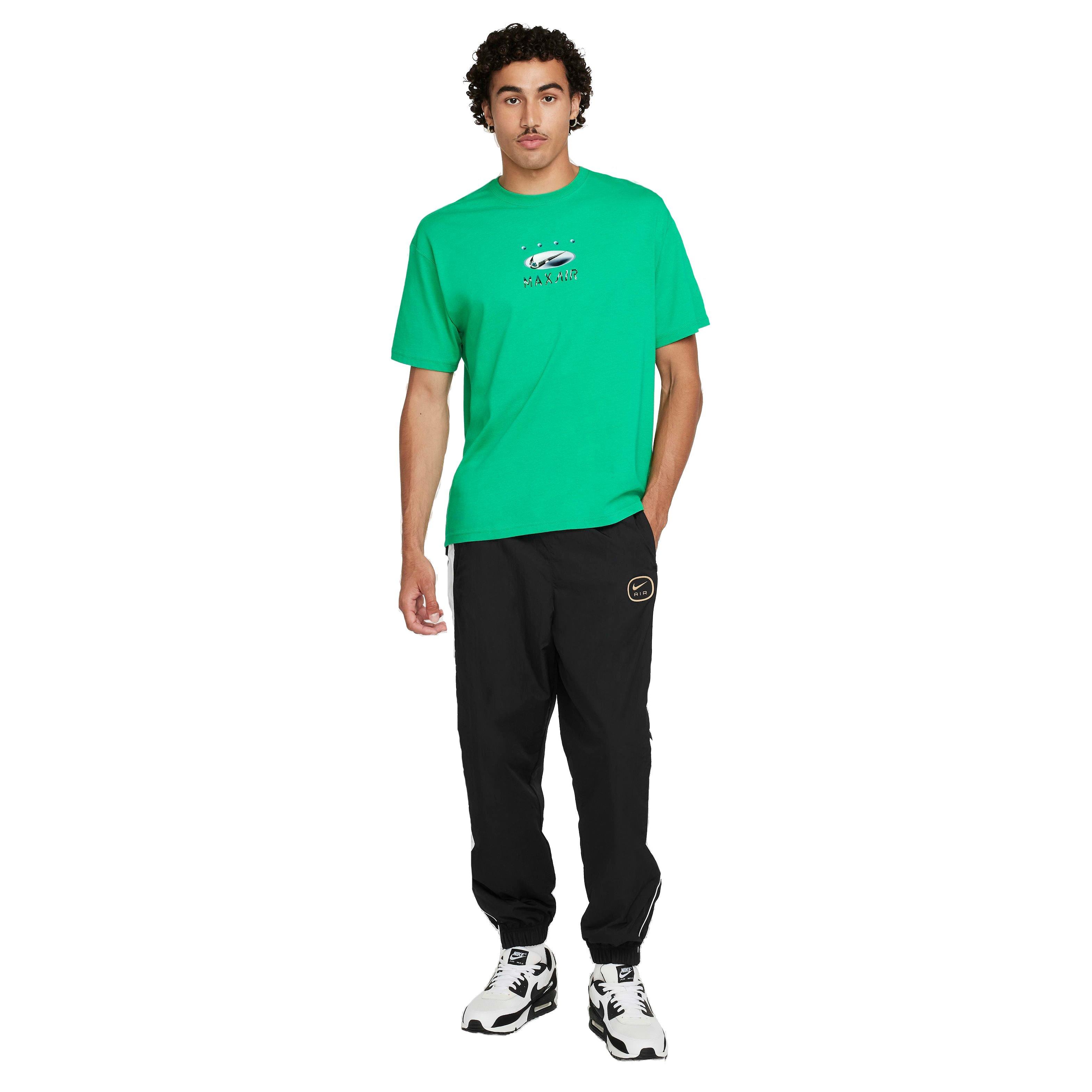 Nike Men's Sportswear Relaxed Max90 T-Shirt - GREEN Thumbnail View 6