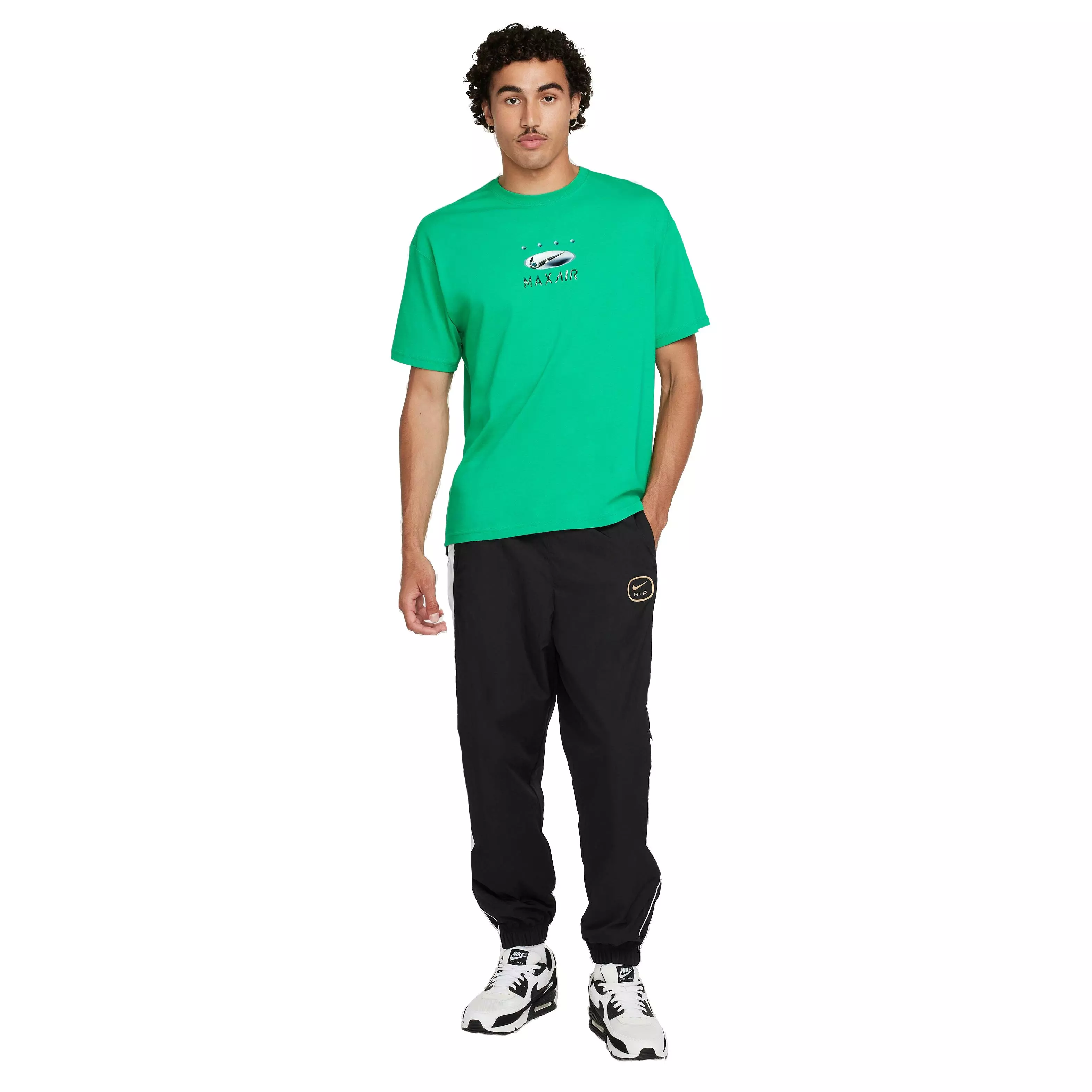 Nike Men's Sportswear Relaxed Max90 T-Shirt - GREEN
