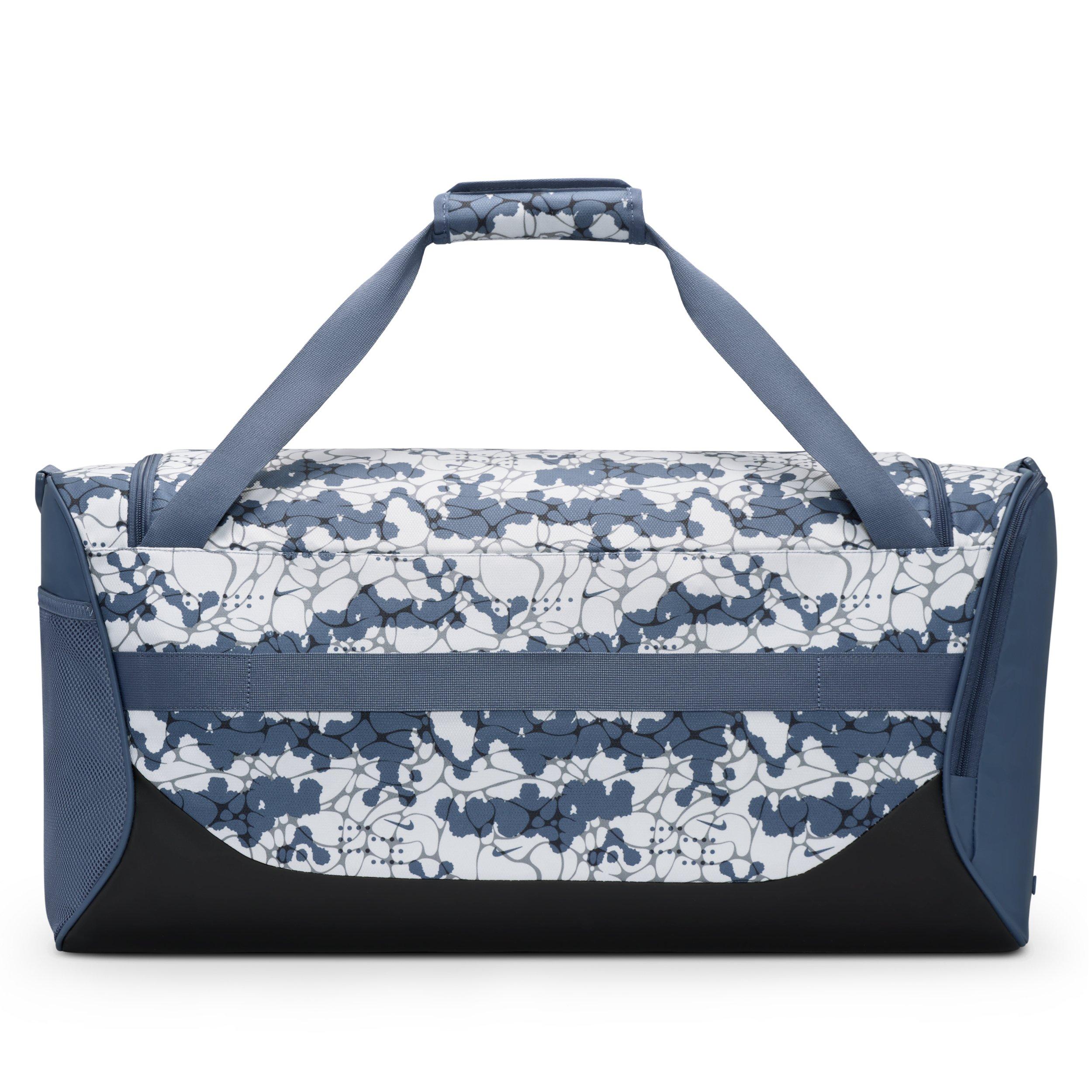 Nike Brasilia Medium All Over Print Training Duffel Bag - Diffused Blue/Black/Black - BLUE/BLACK/BLACK Thumbnail View 3
